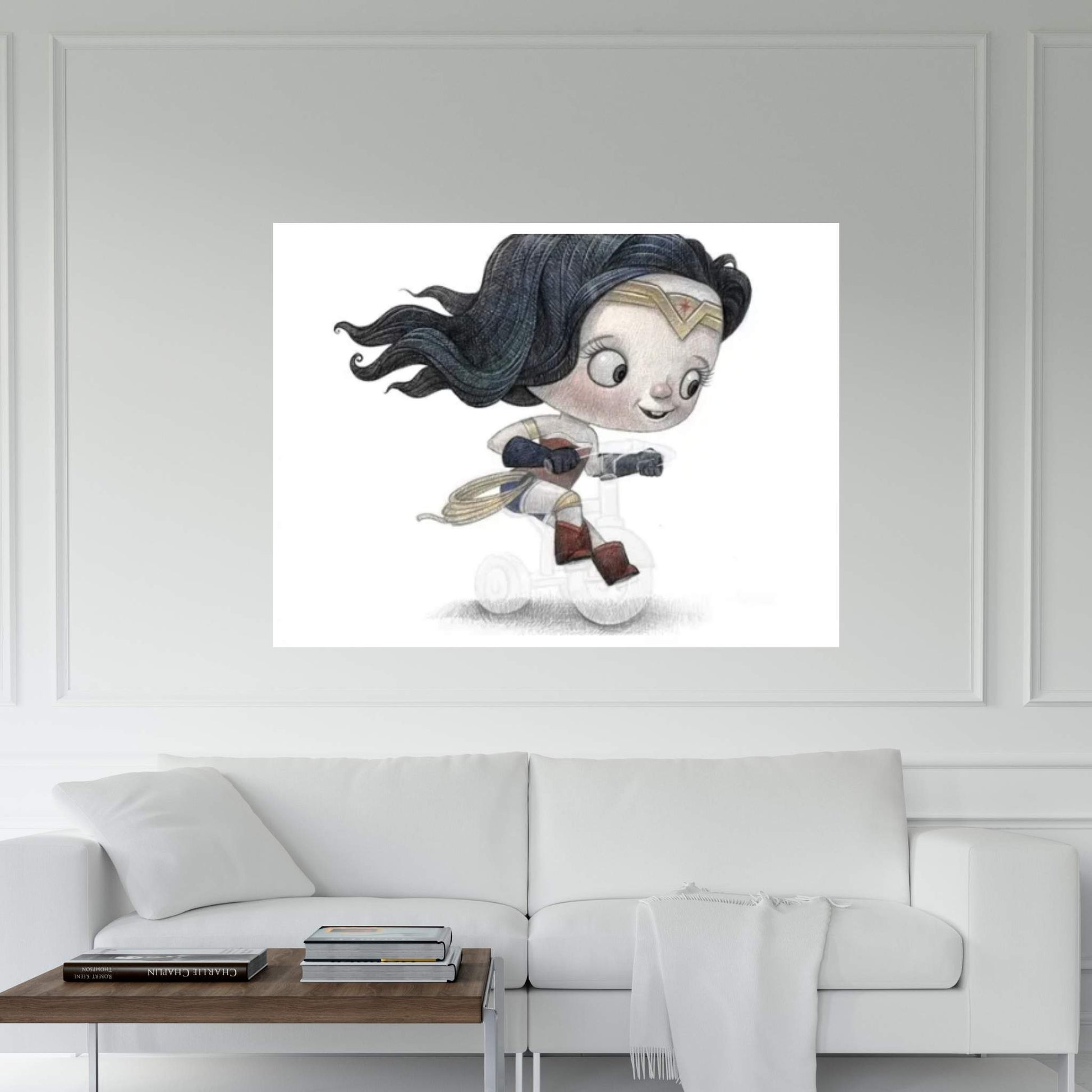 Baby Wonder Woman Canvas Wall Art - Y Canvas