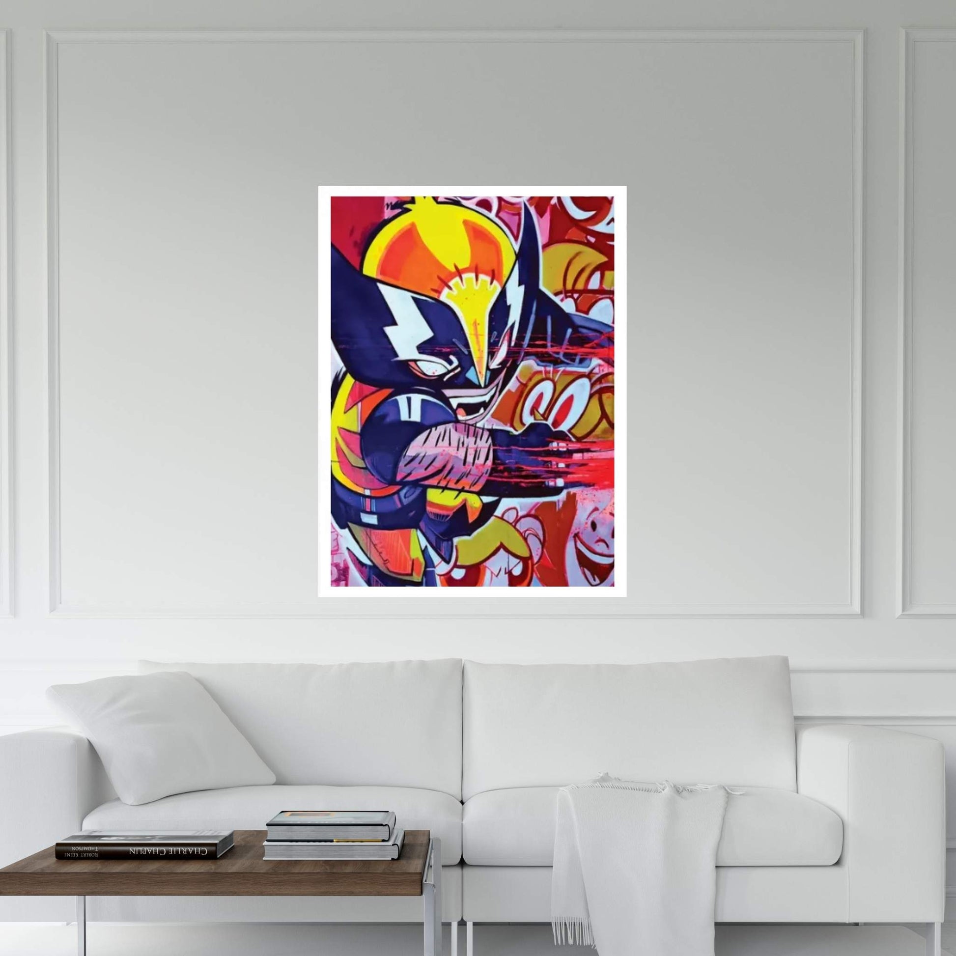 Wolverine Slashed Canvas Wall Art - Y Canvas