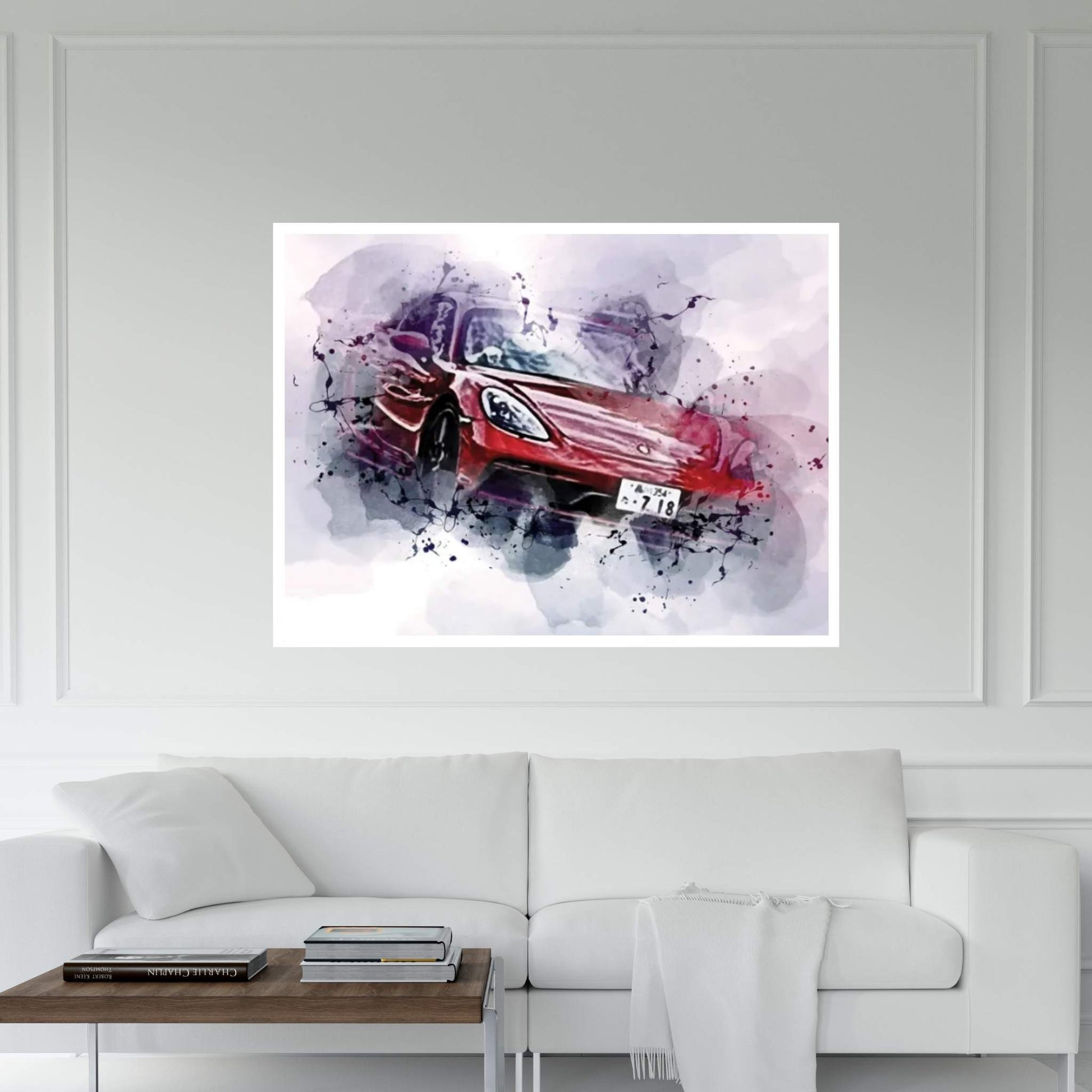 Porsche 718 Cayman Gts 2022 Canvas Wall Art - Y Canvas