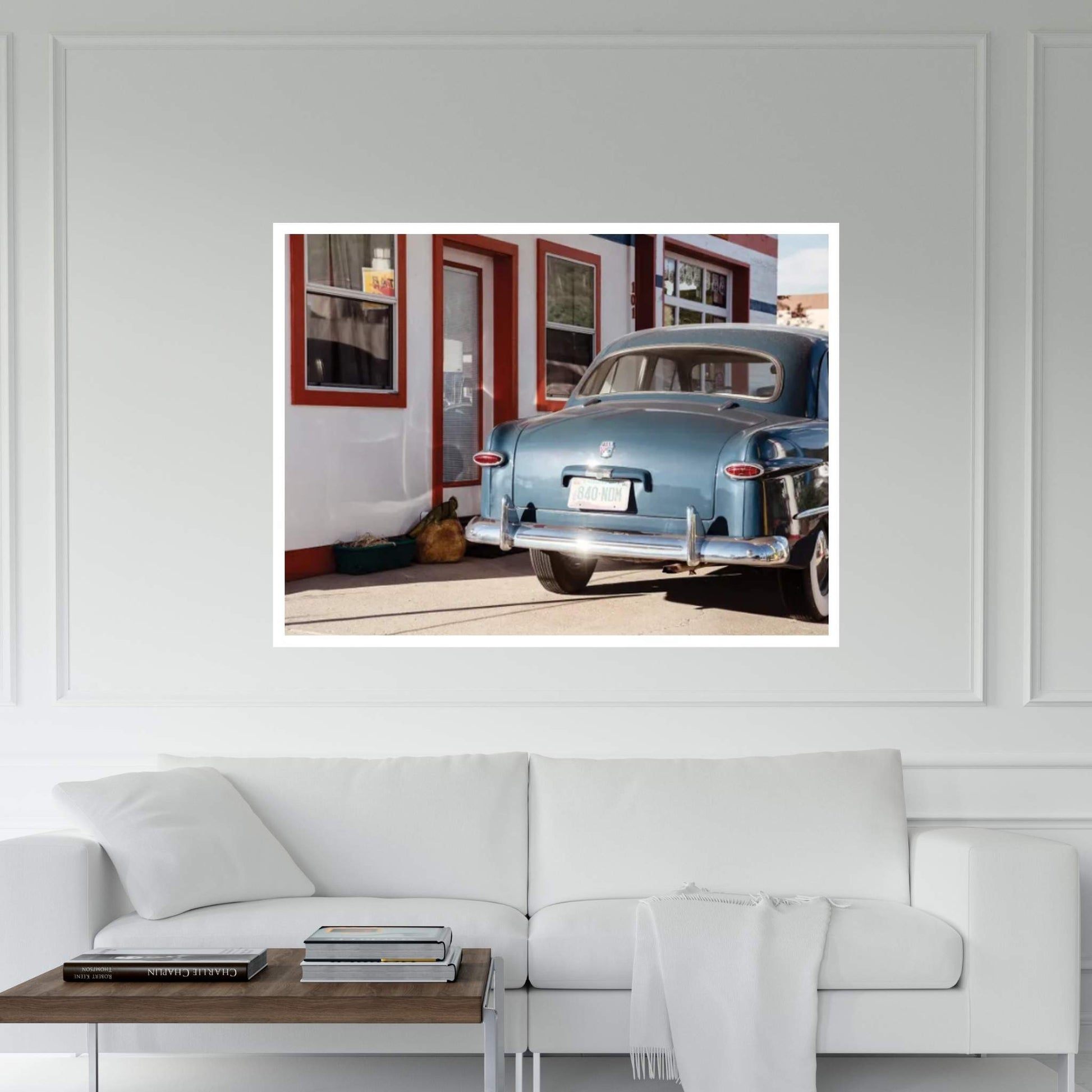 American West - Retro Ford Arizona Canvas Wall Art - Y Canvas