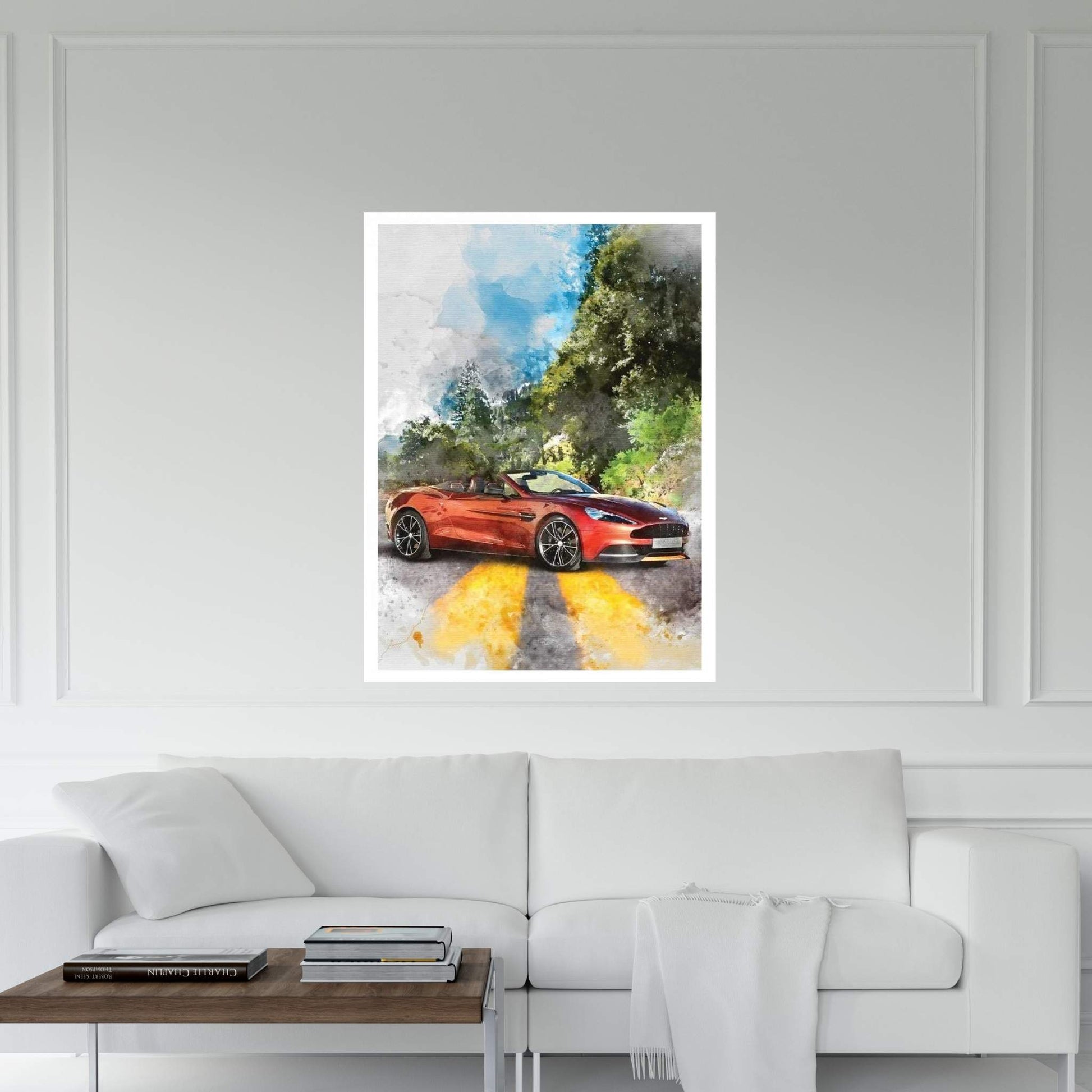 Aston Martin Vanquish Volante Canvas Wall Art - Y Canvas