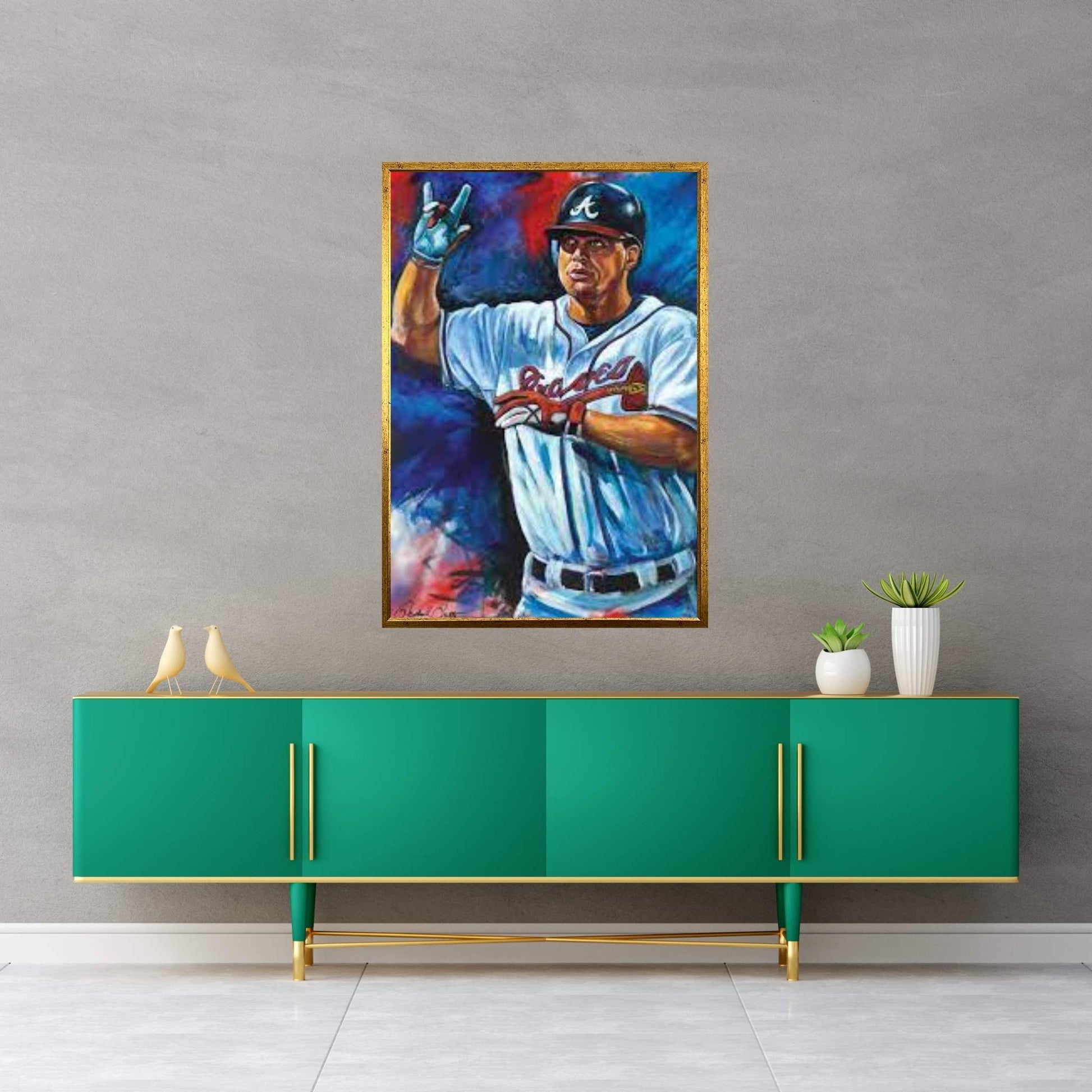 Chipper (Chipper Jones) Canvas Wall Art - Y Canvas