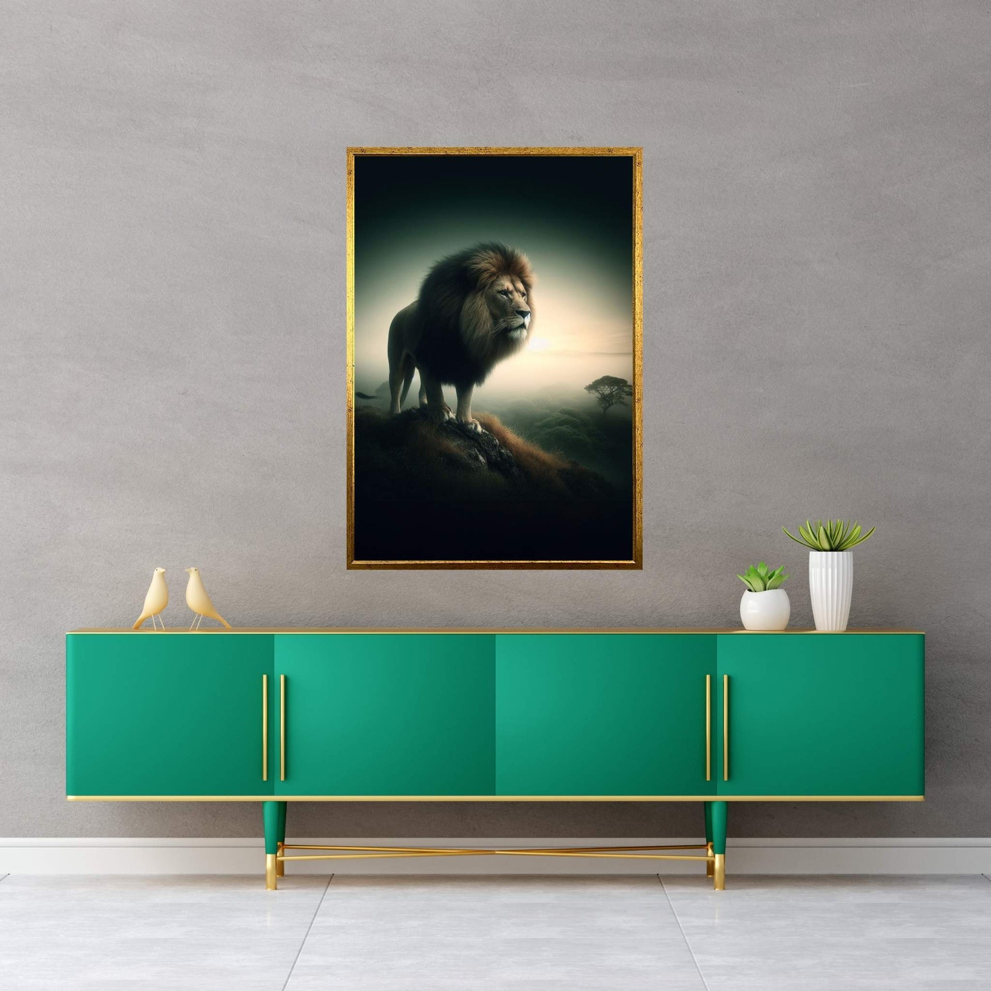 Lion Animal Canvas Wall Art Home Decor - Y Canvas