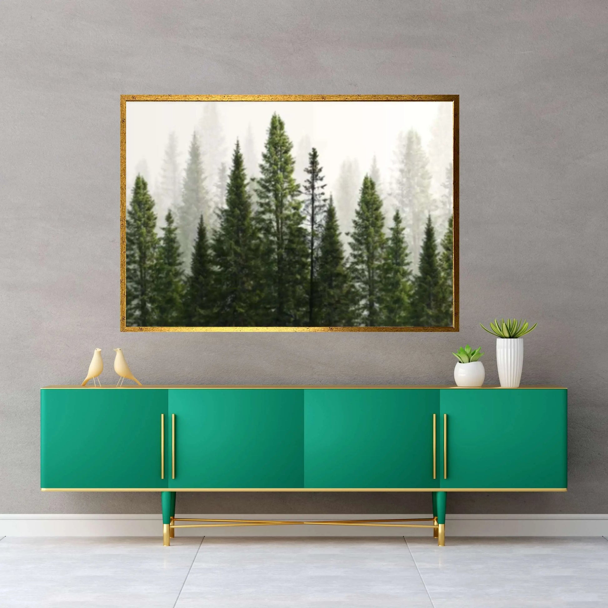 Forest Tree Print Forest Trees Canvas Wall Art,Forest Tree Wall Art Forest Canvas Wall Art Nature Art Canvas Art Forest Print - Y Canvas