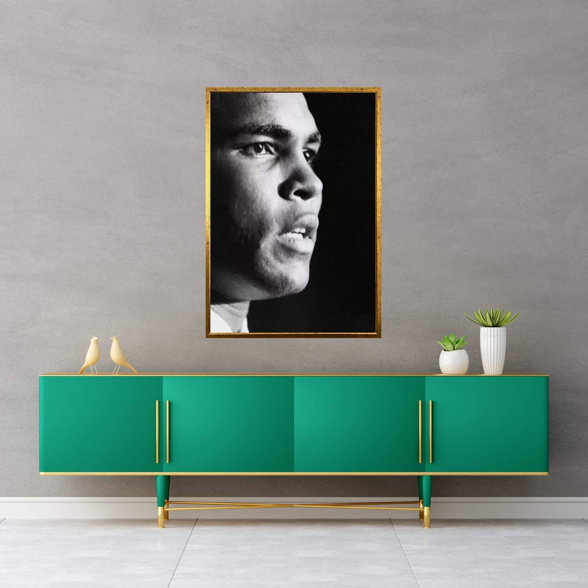 Profile Shot Of Muhammad Ali Canvas Wall Art - Y Canvas