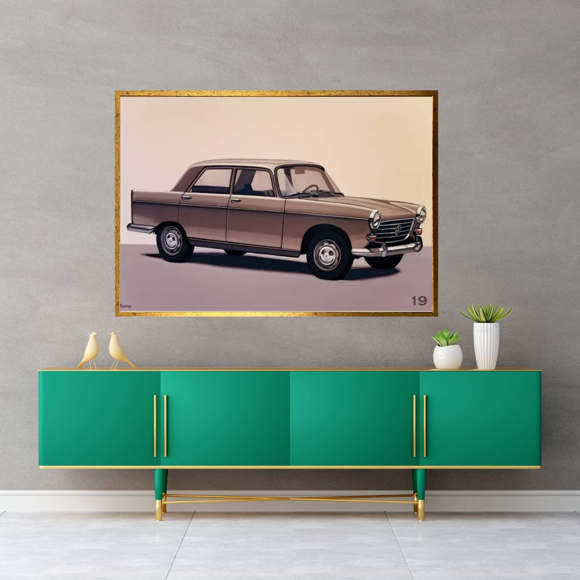 Peugeot 404 1960 Canvas Wall Art - Y Canvas