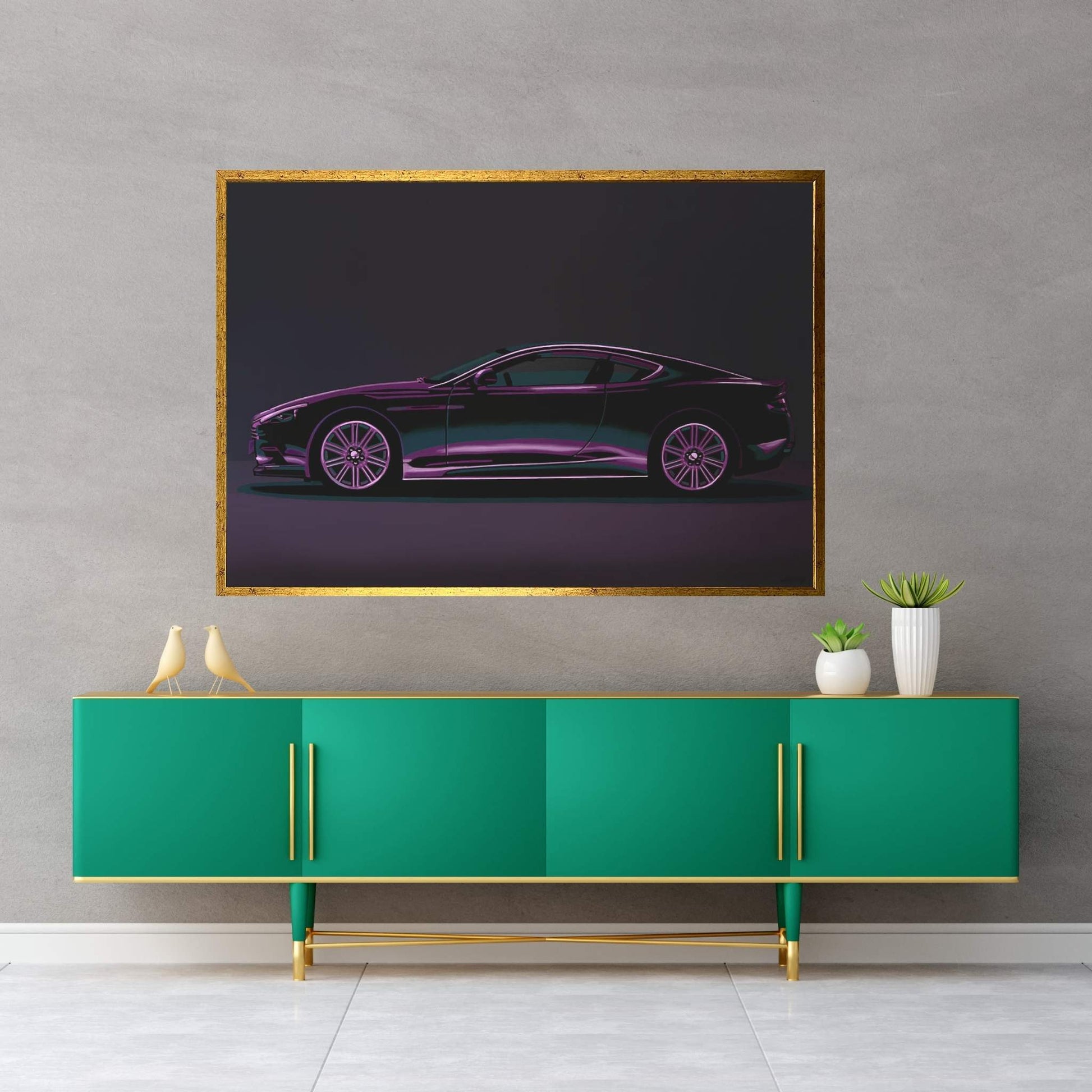 Aston Martin DBS V12 2007 Canvas Wall Art - Y Canvas