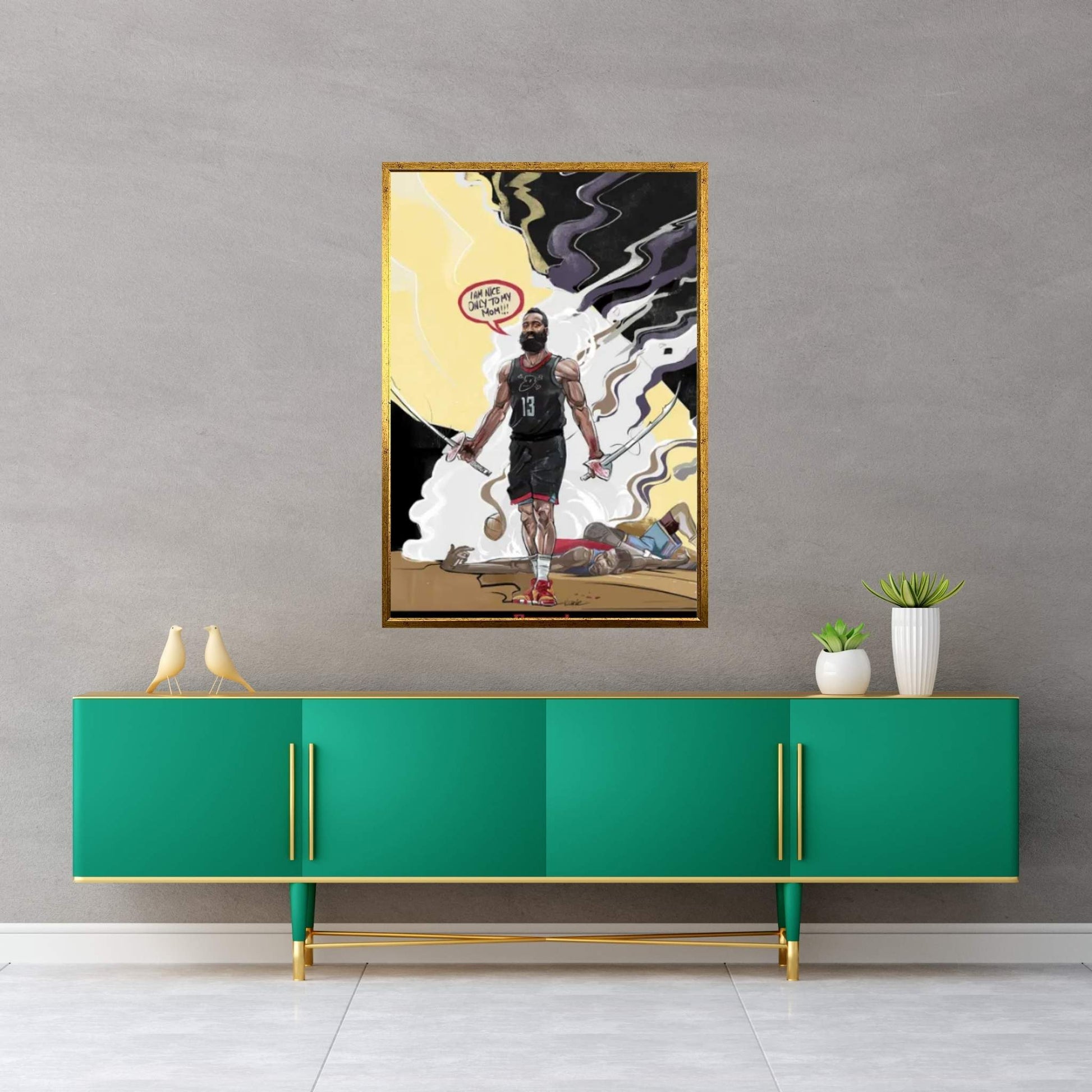 Beard Canvas Wall Art - Y Canvas
