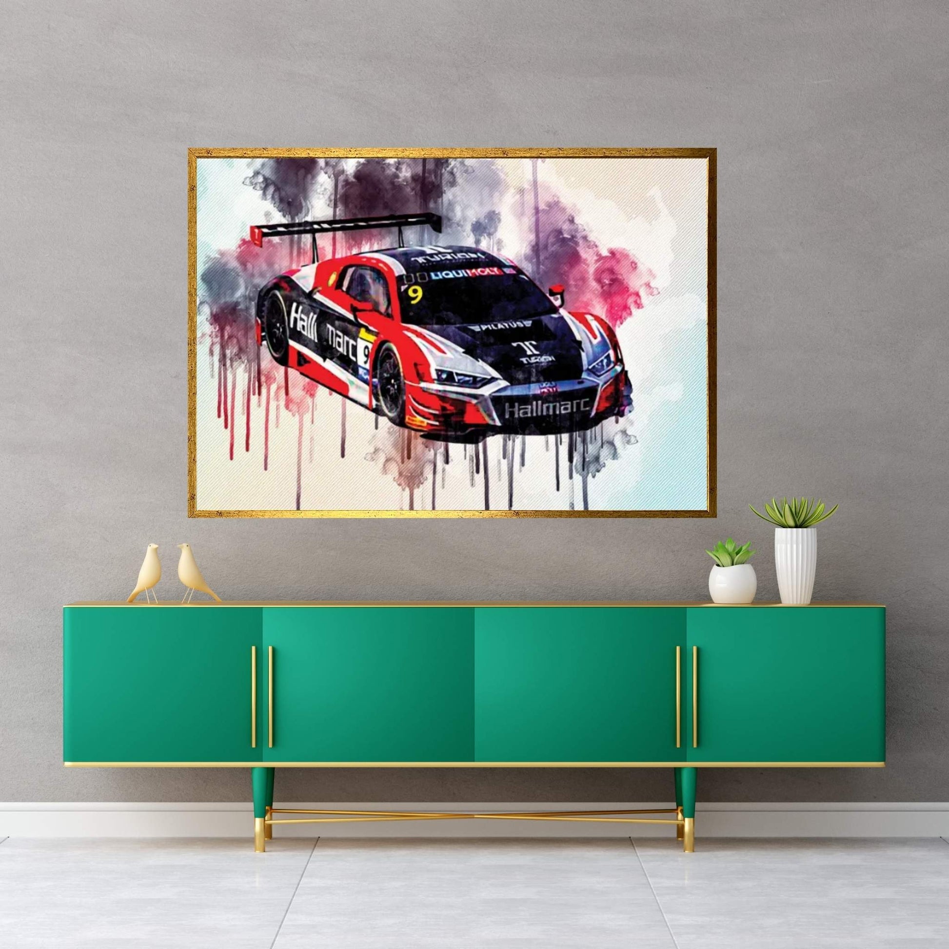 Audi R8 Lms 2020 24 Hours Of Le Mans 2020 Bathurst Canvas Wall Art - Y Canvas