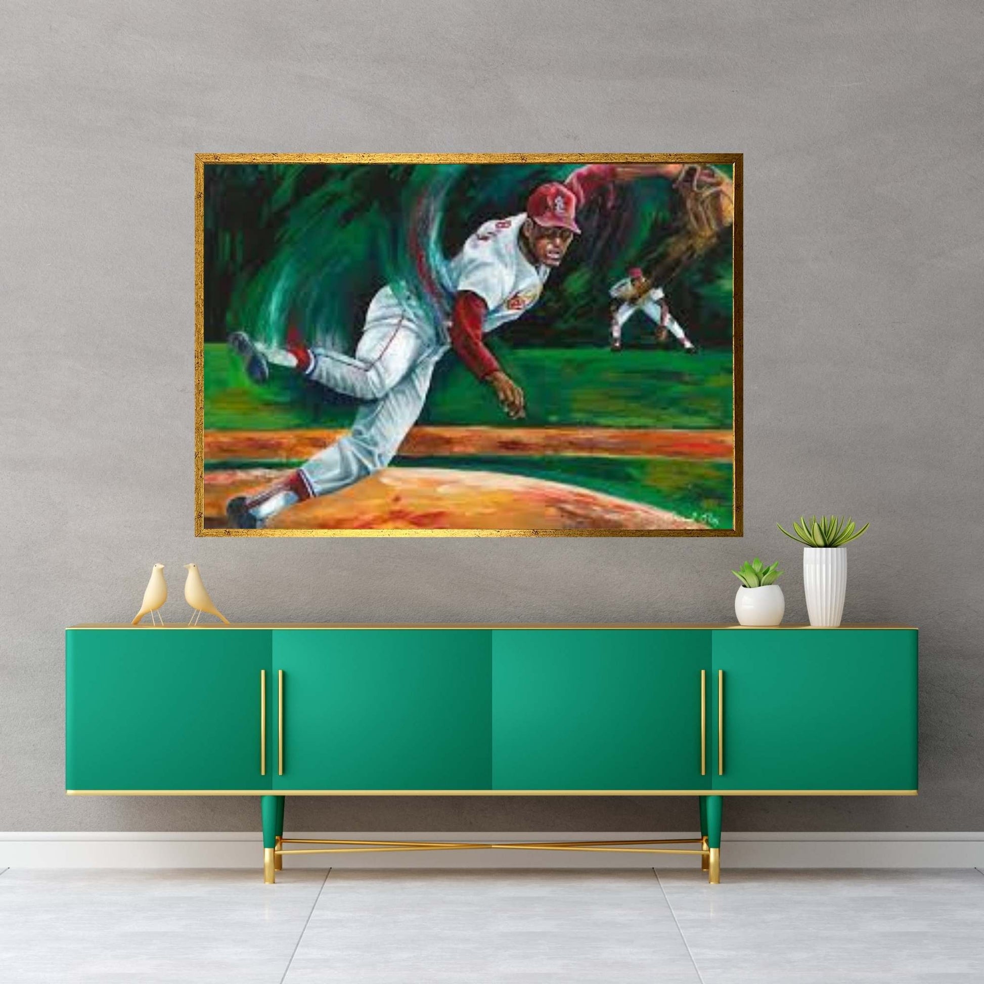 Gibby (Bob Gibson) Canvas Wall Art - Y Canvas