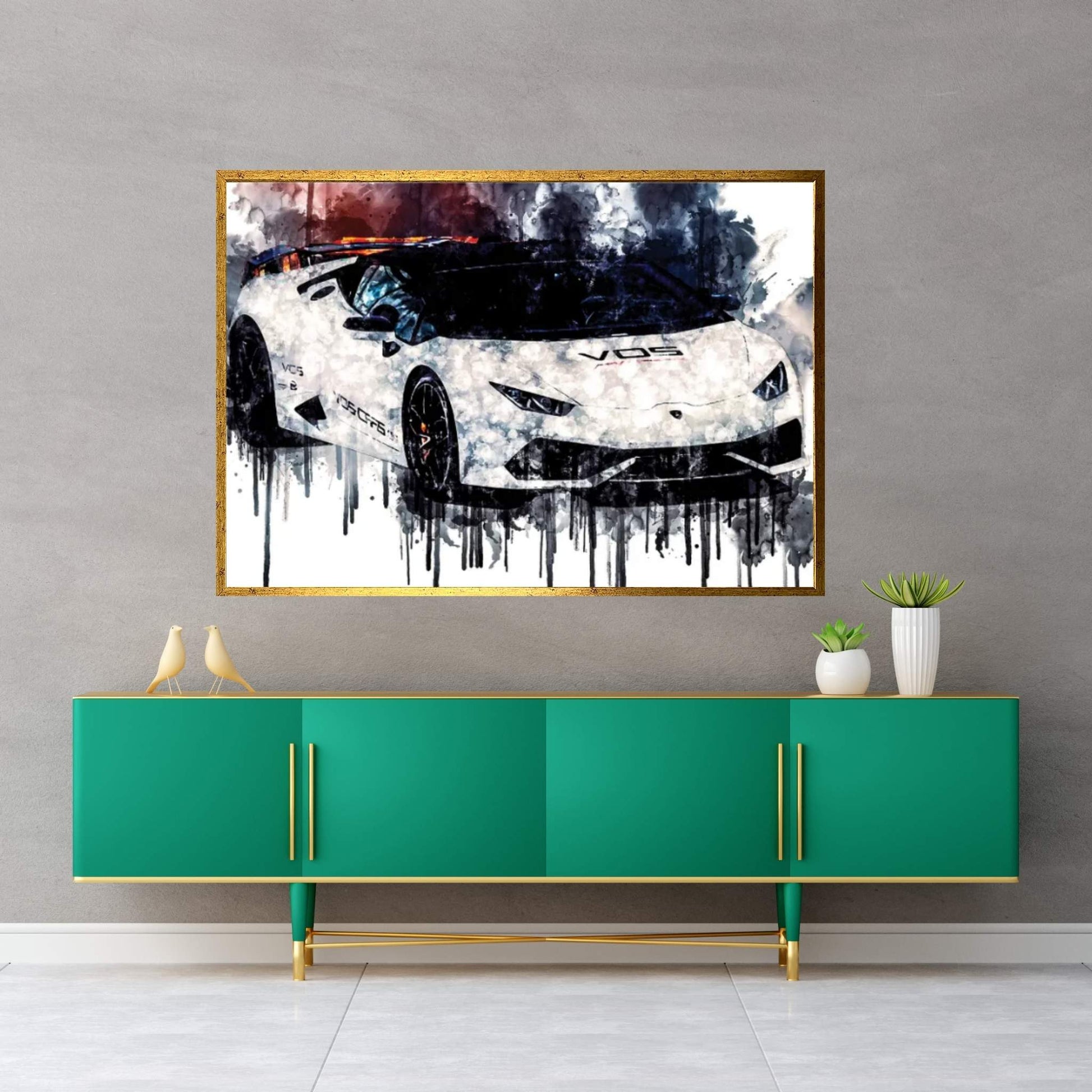 2016 VOS Performance Lamborghini Huracan Final Edition Canvas Wall Art - Y Canvas