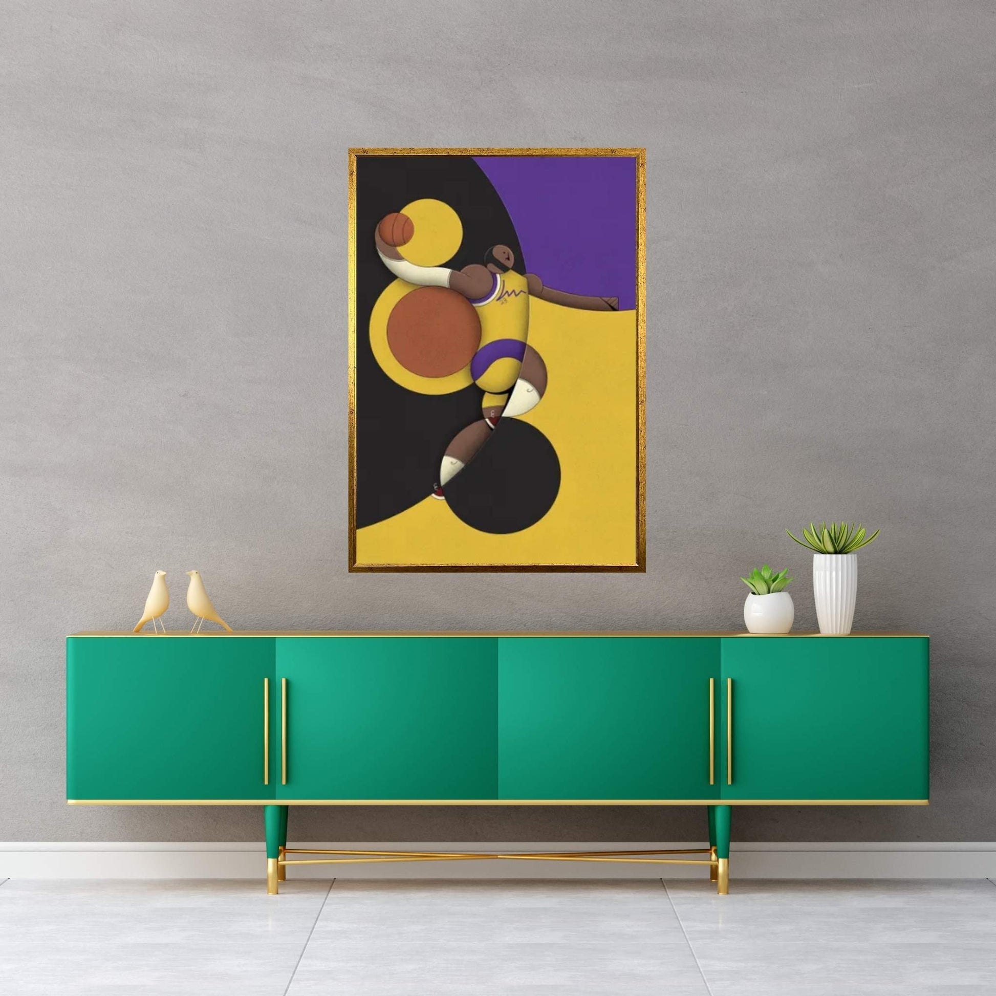 Bron Canvas Wall Art - Y Canvas