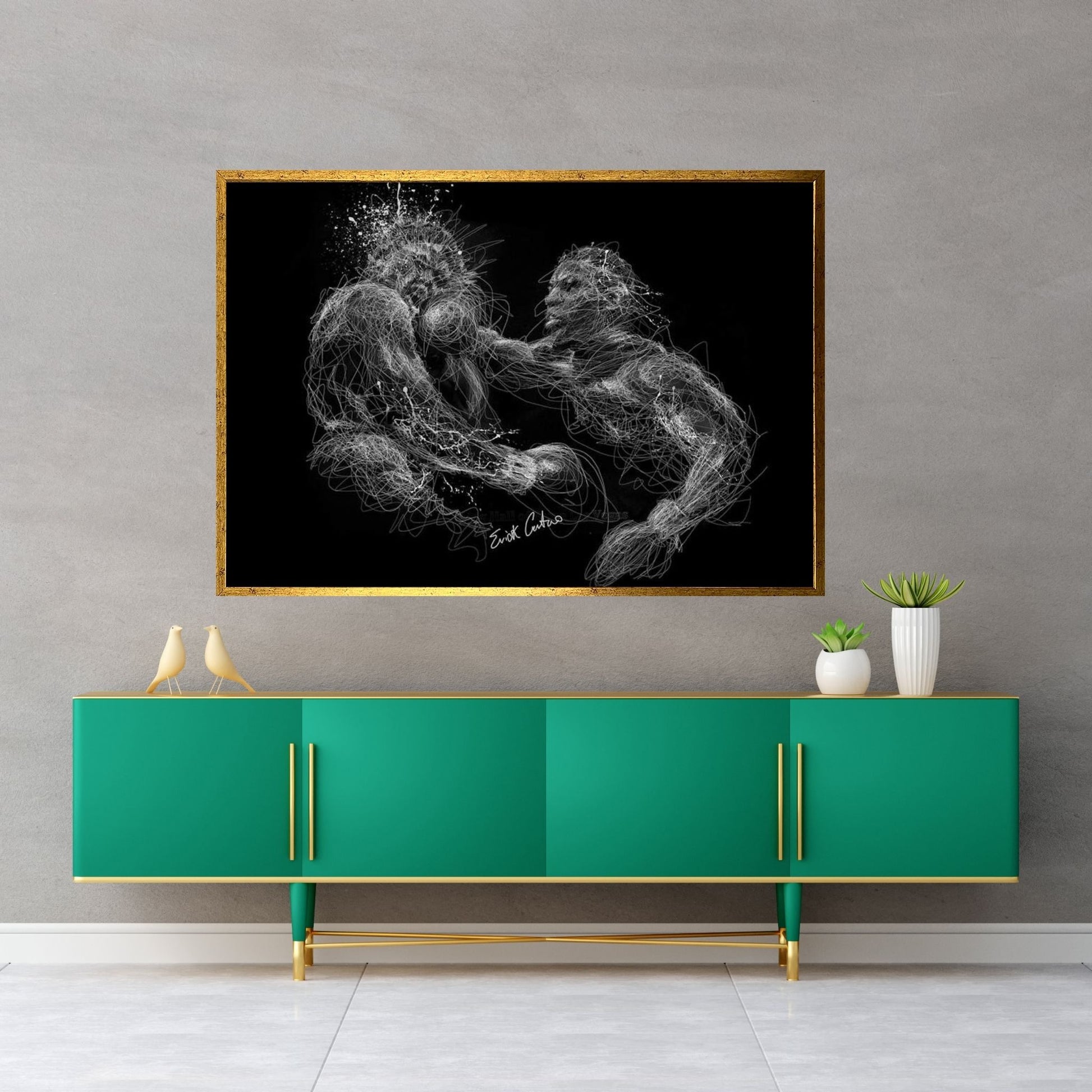 Mike Power Canvas Wall Art - Y Canvas