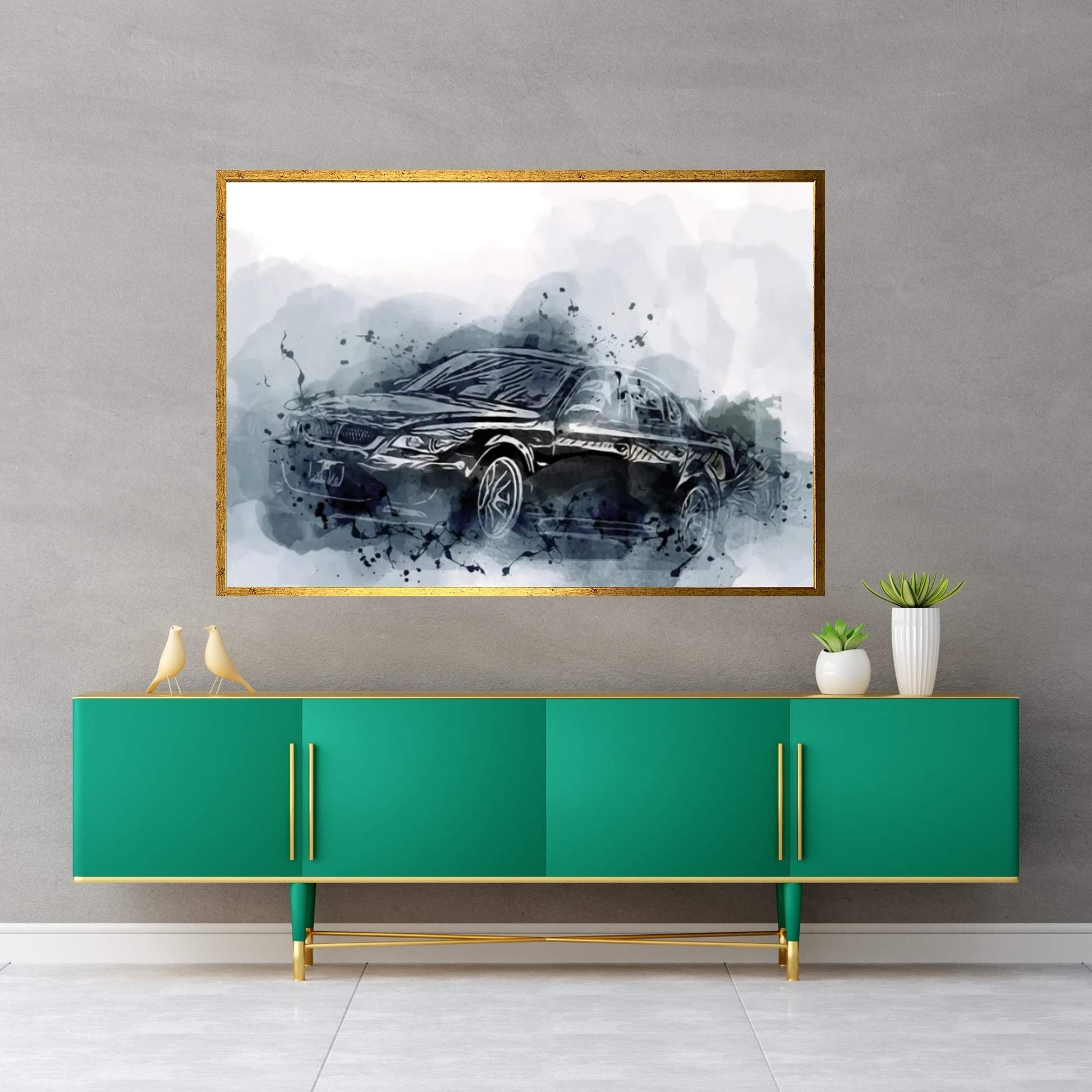 BMW M5 E60 Canvas Wall Art - Y Canvas