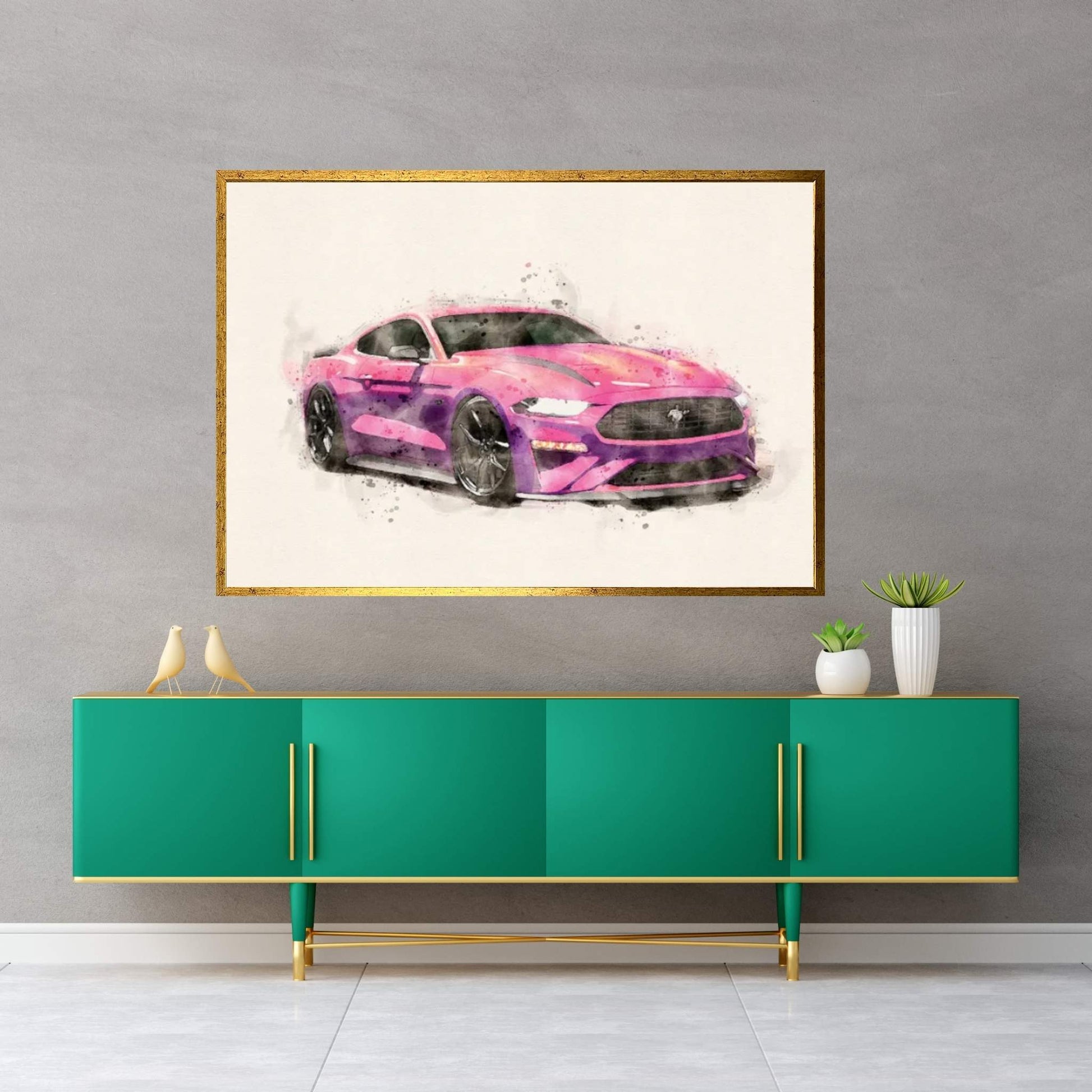 Ford Mustang St MMXX Canvas Wall Art - Y Canvas
