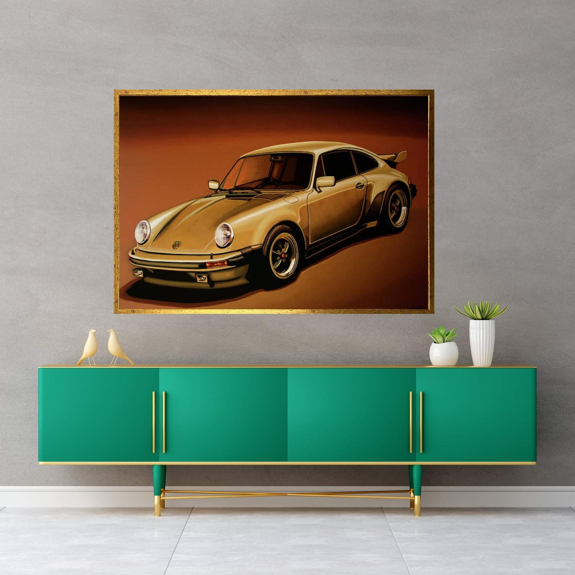 Porsche 911 Turbo 1976 Canvas Wall Art - Y Canvas