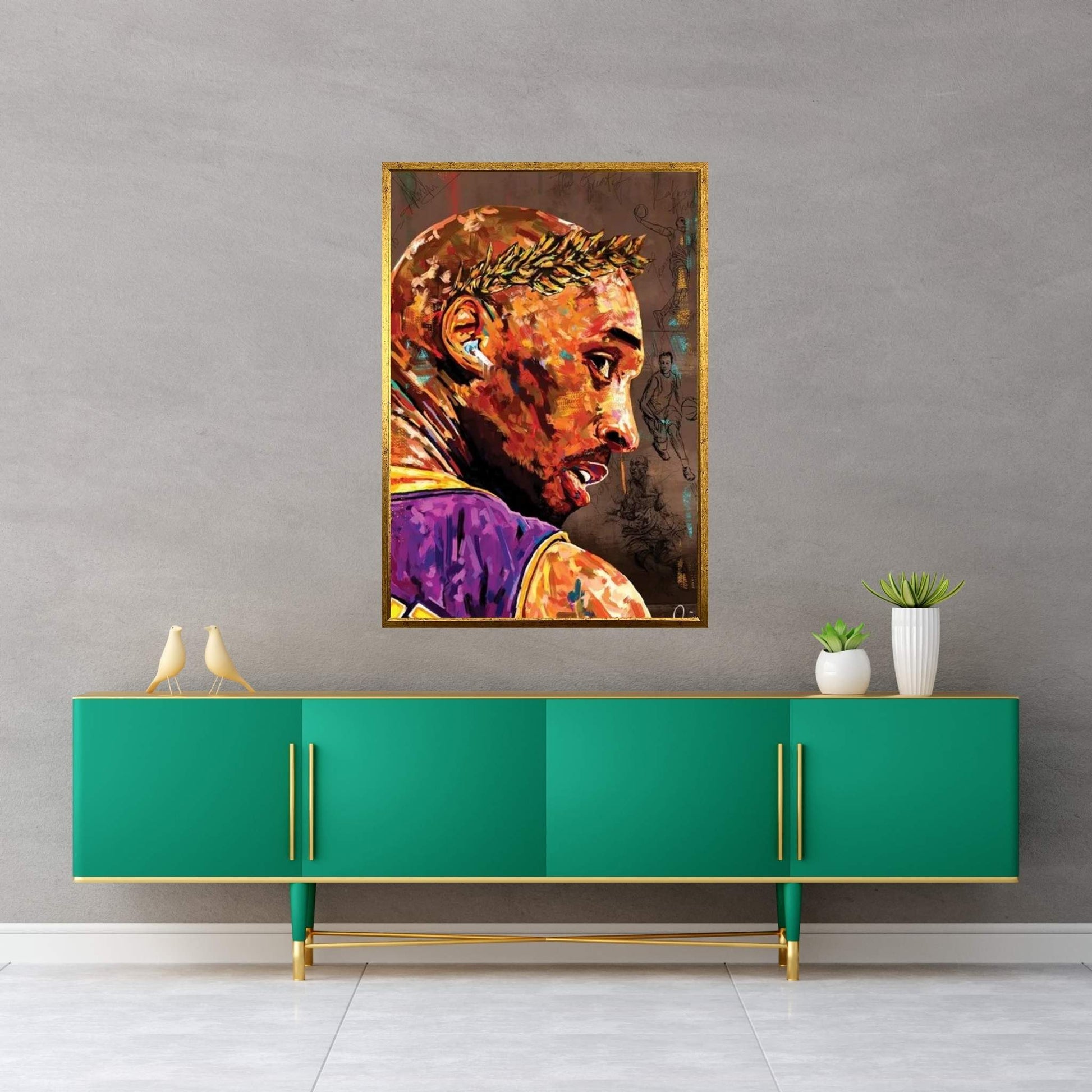 Kobe Bryant Canvas Wall Art - Y Canvas