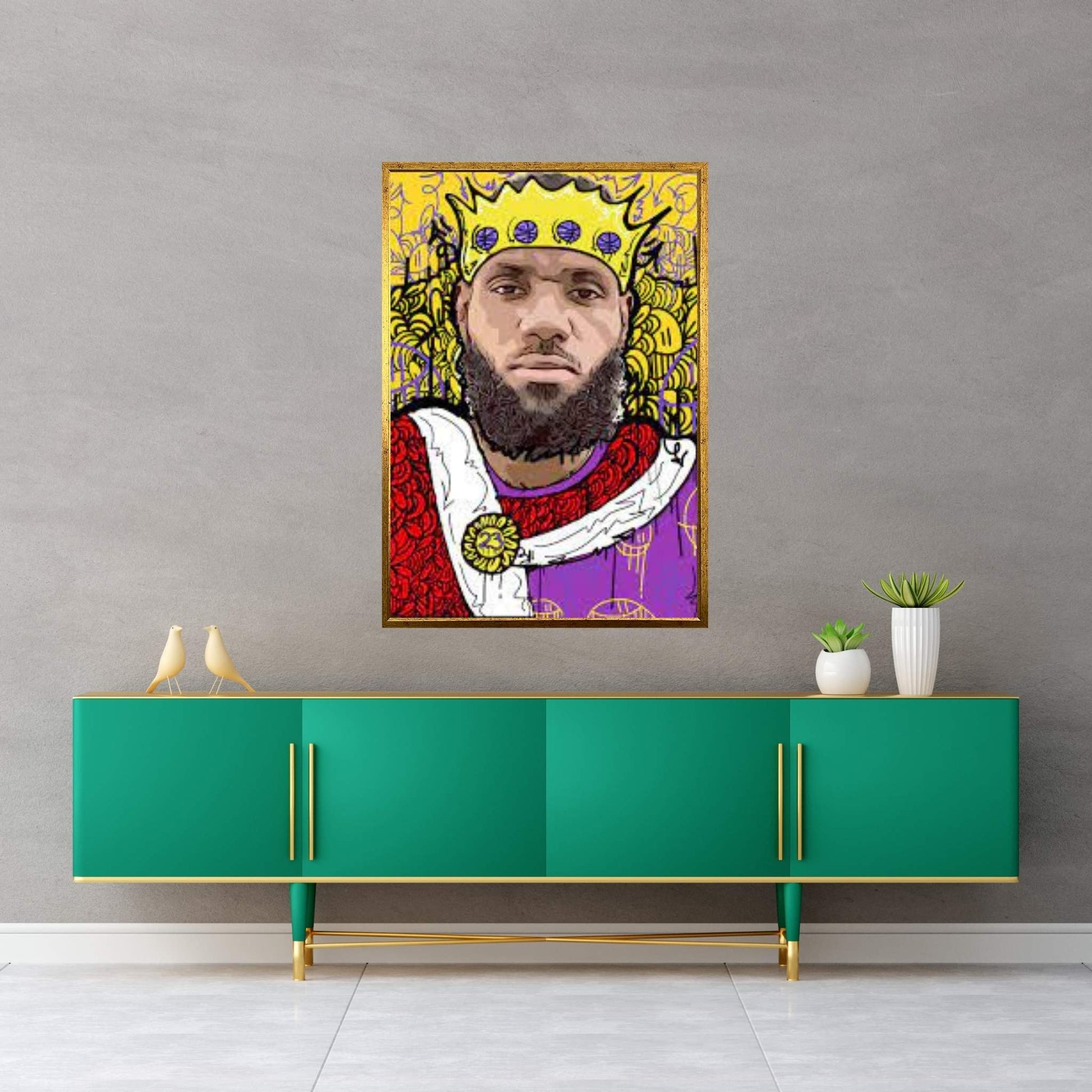 King James Canvas Wall Art - Y Canvas