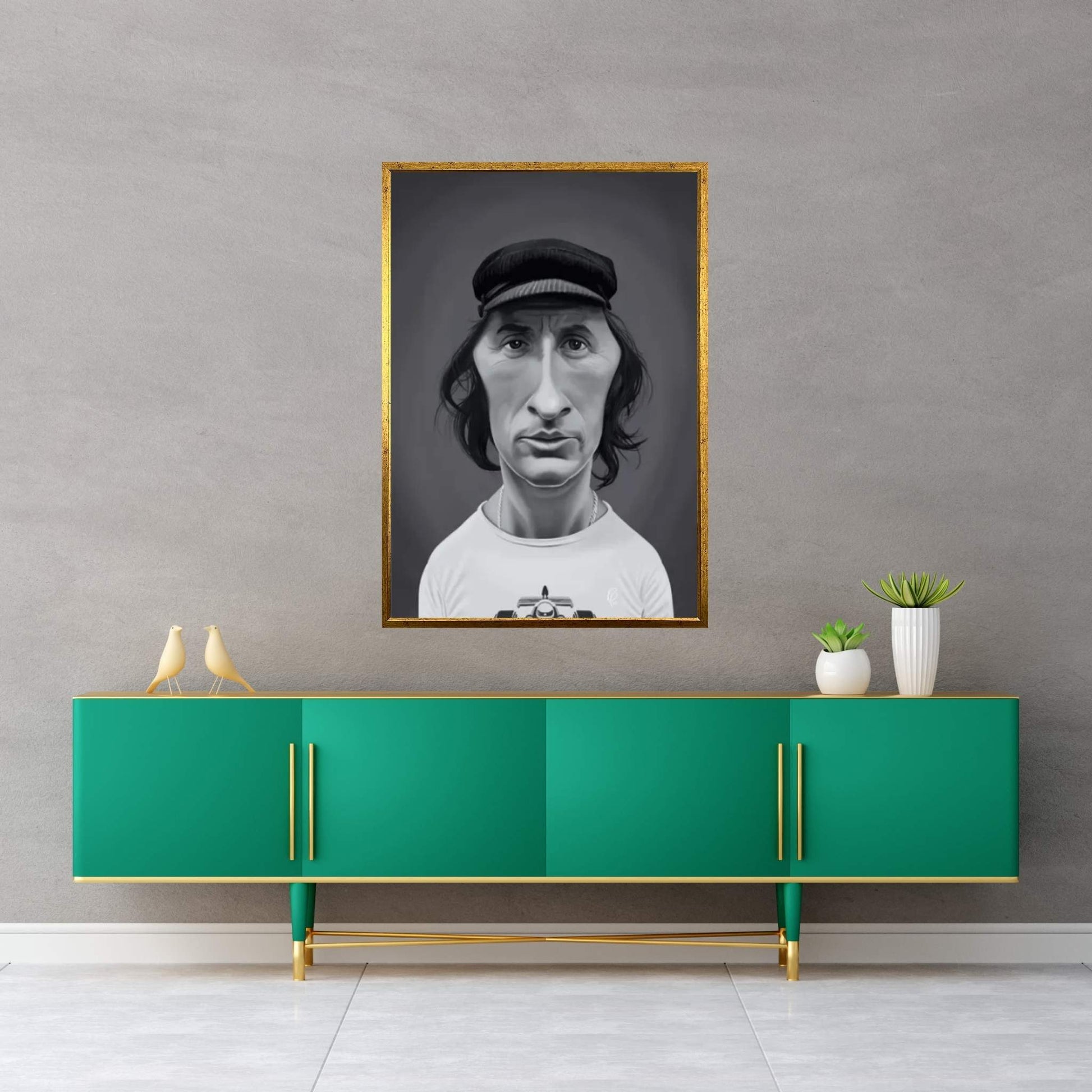 Jackie Stewart Canvas Wall Art - Y Canvas