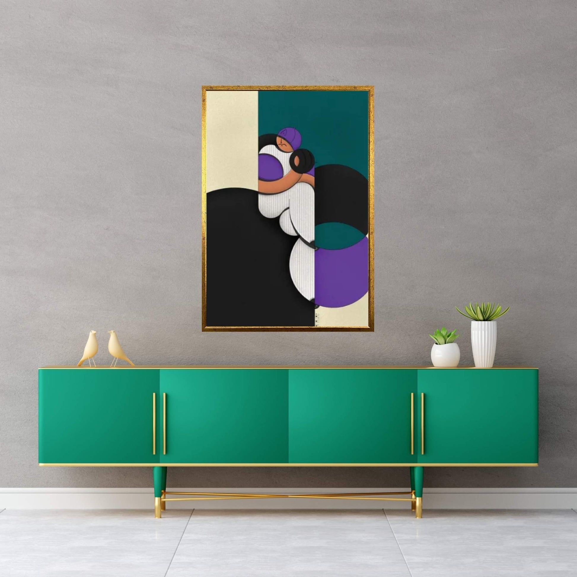 Randy Canvas Wall Art - Y Canvas