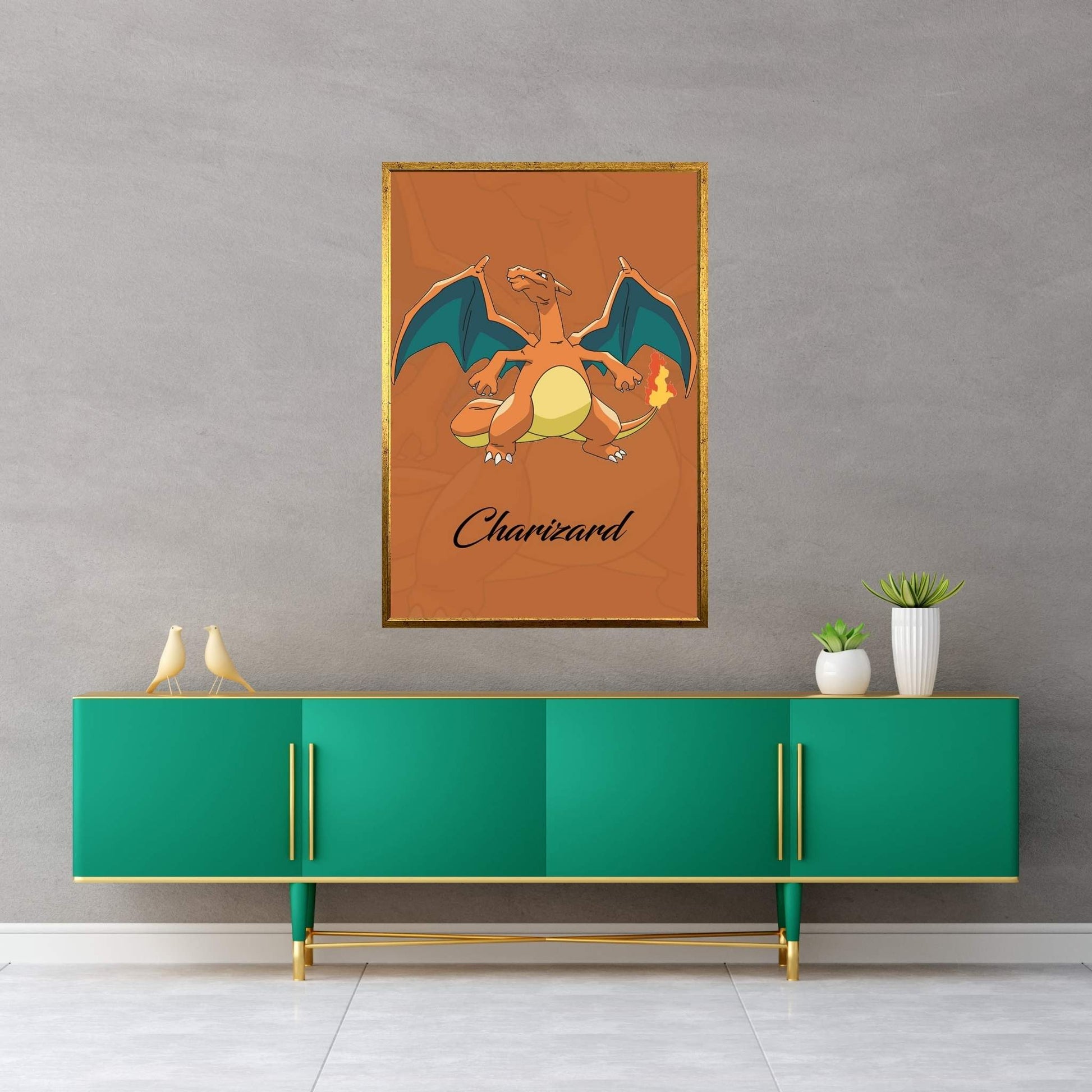 Pokémon - Charizard Canvas Wall Art - Y Canvas