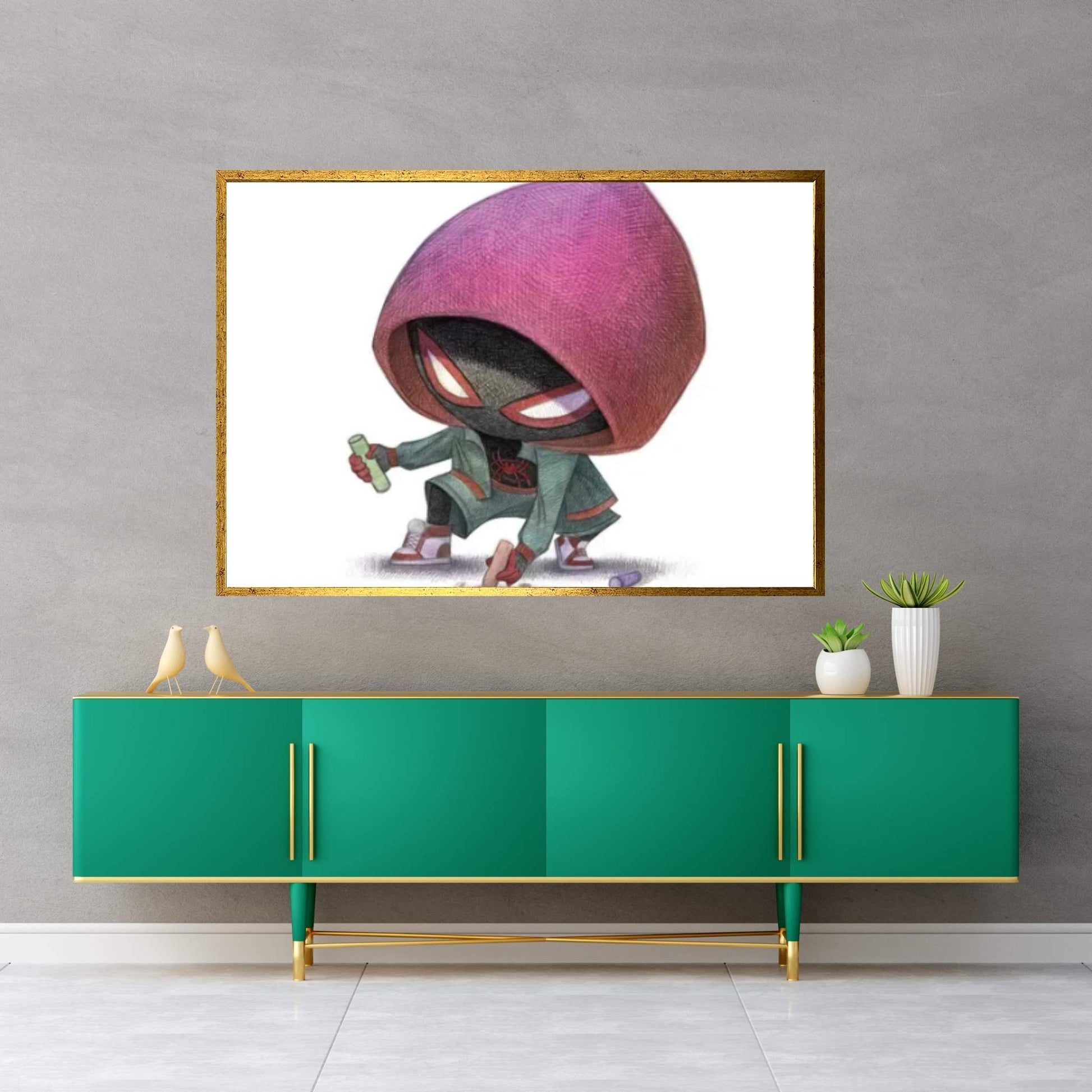 Baby Miles Canvas Wall Art - Y Canvas
