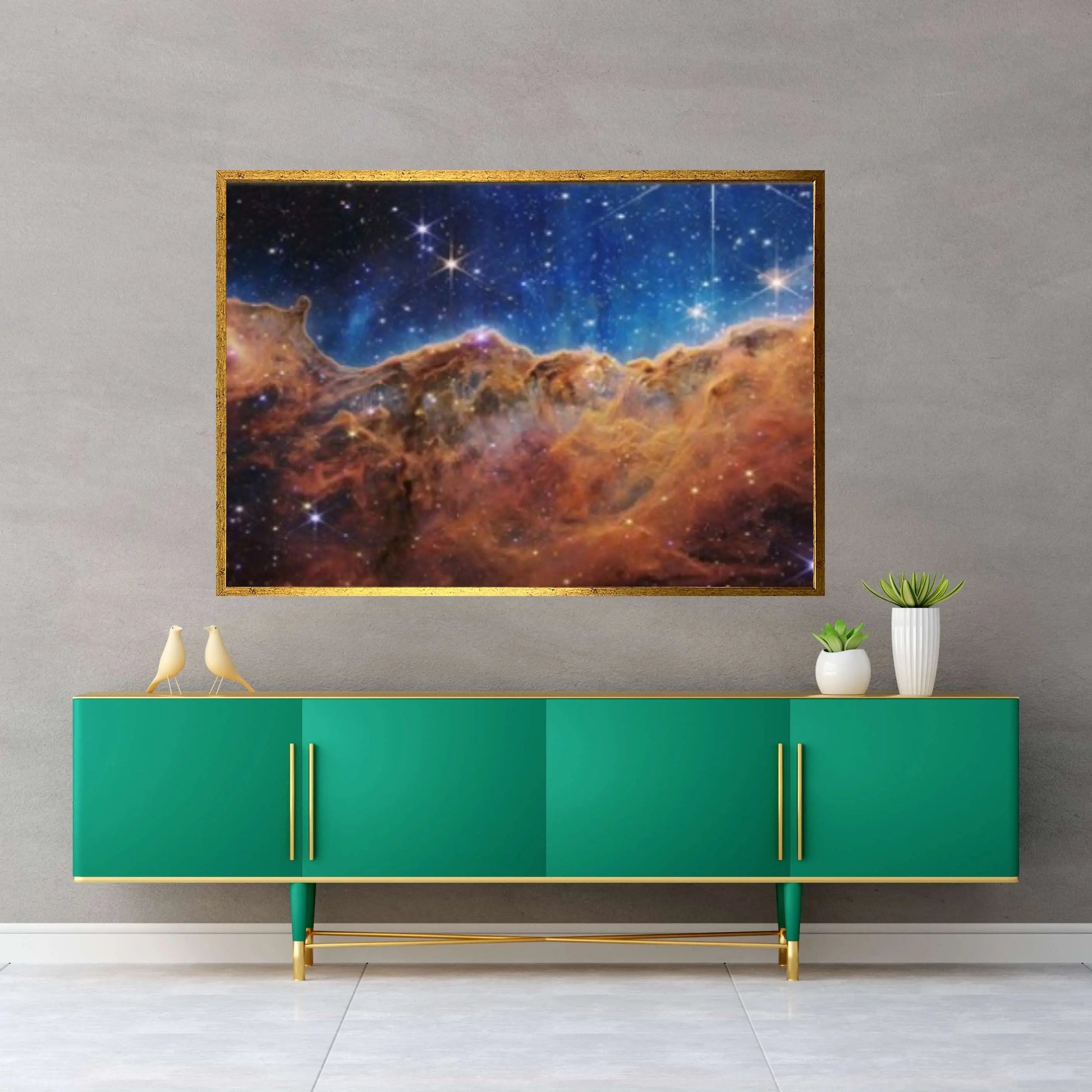 Carina Nebula NASA Deep Field Canvas, Cosmic Cliffs, James Webb Space Telescope First Images - Y Canvas