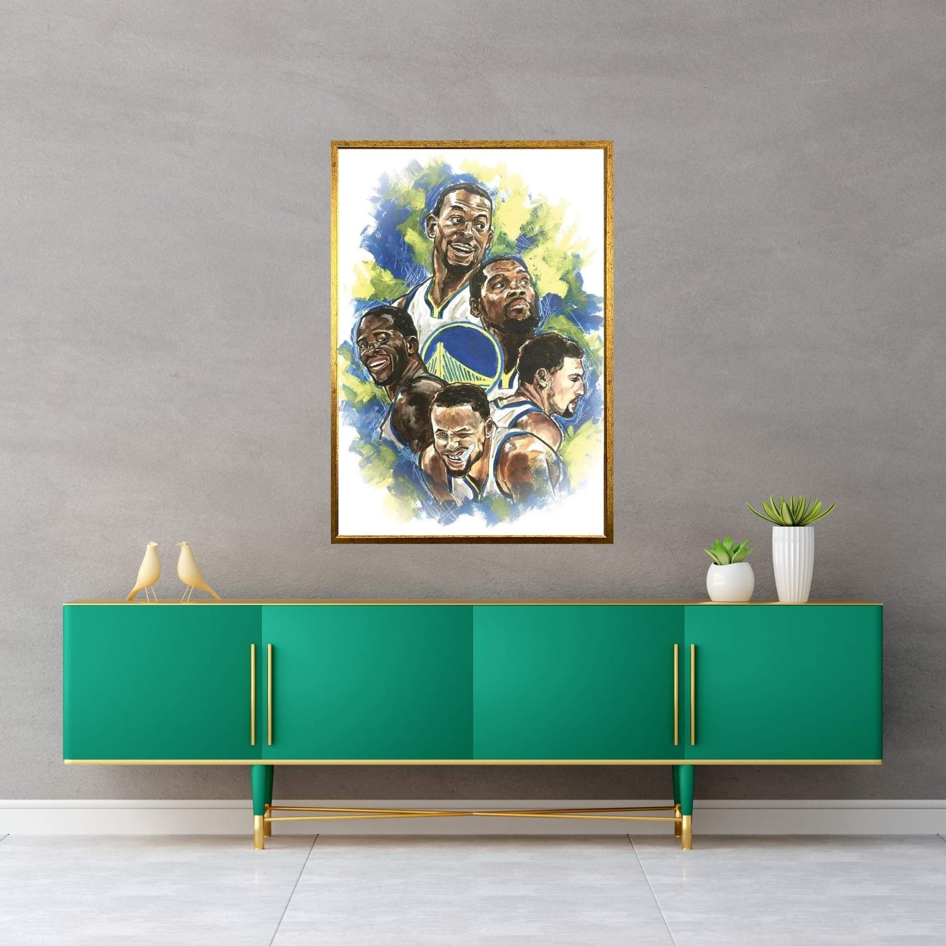 Golden State Warriors - Dynasty Canvas Wall Art - Y Canvas