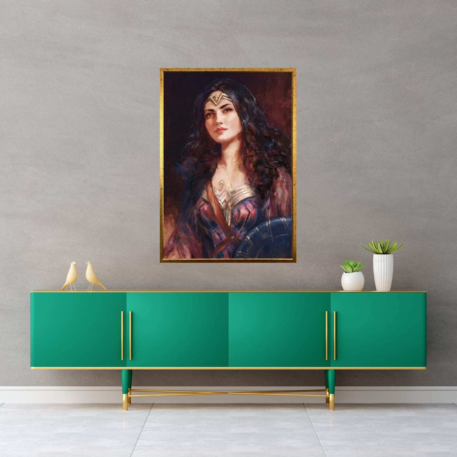 Diana Prince Portrait Canvas Wall Art - Y Canvas