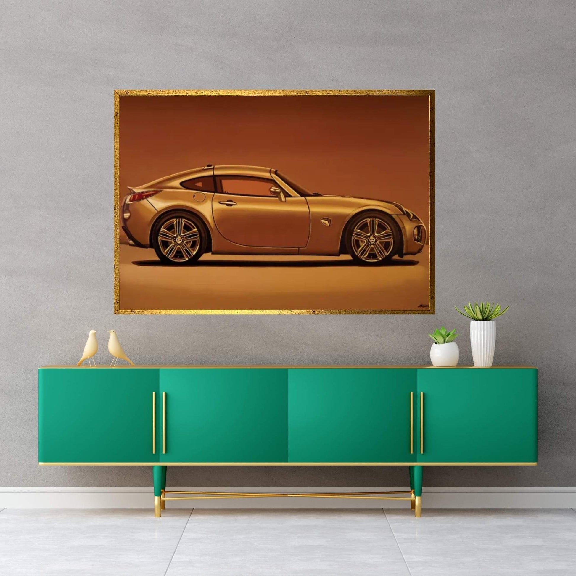 Pontiac Solstice Coupe 2009 Canvas Wall Art - Y Canvas