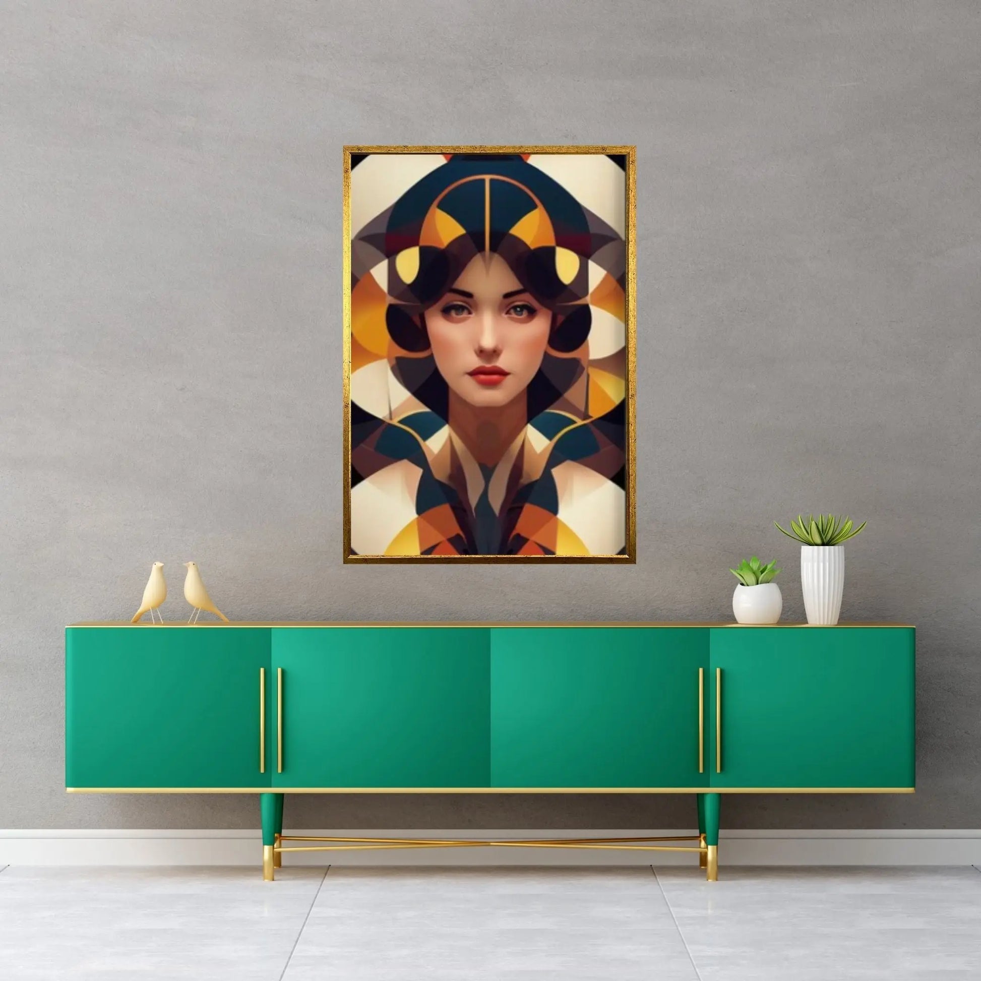Gustav Klimt Princess Framed Canvas - Canvas Wall Art Luxury Decor for Room - Y Canvas