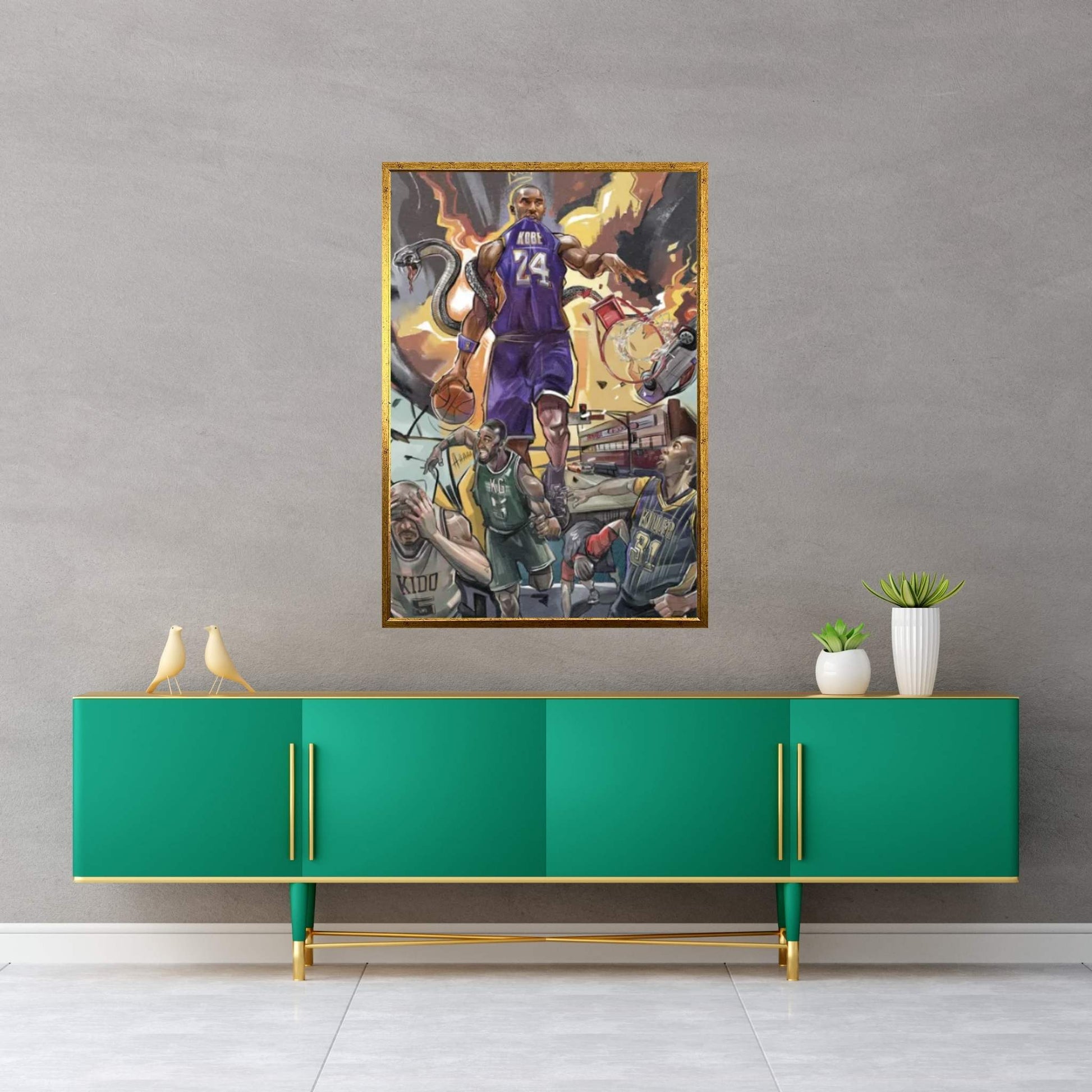 Lakezilla Canvas Wall Art - Y Canvas