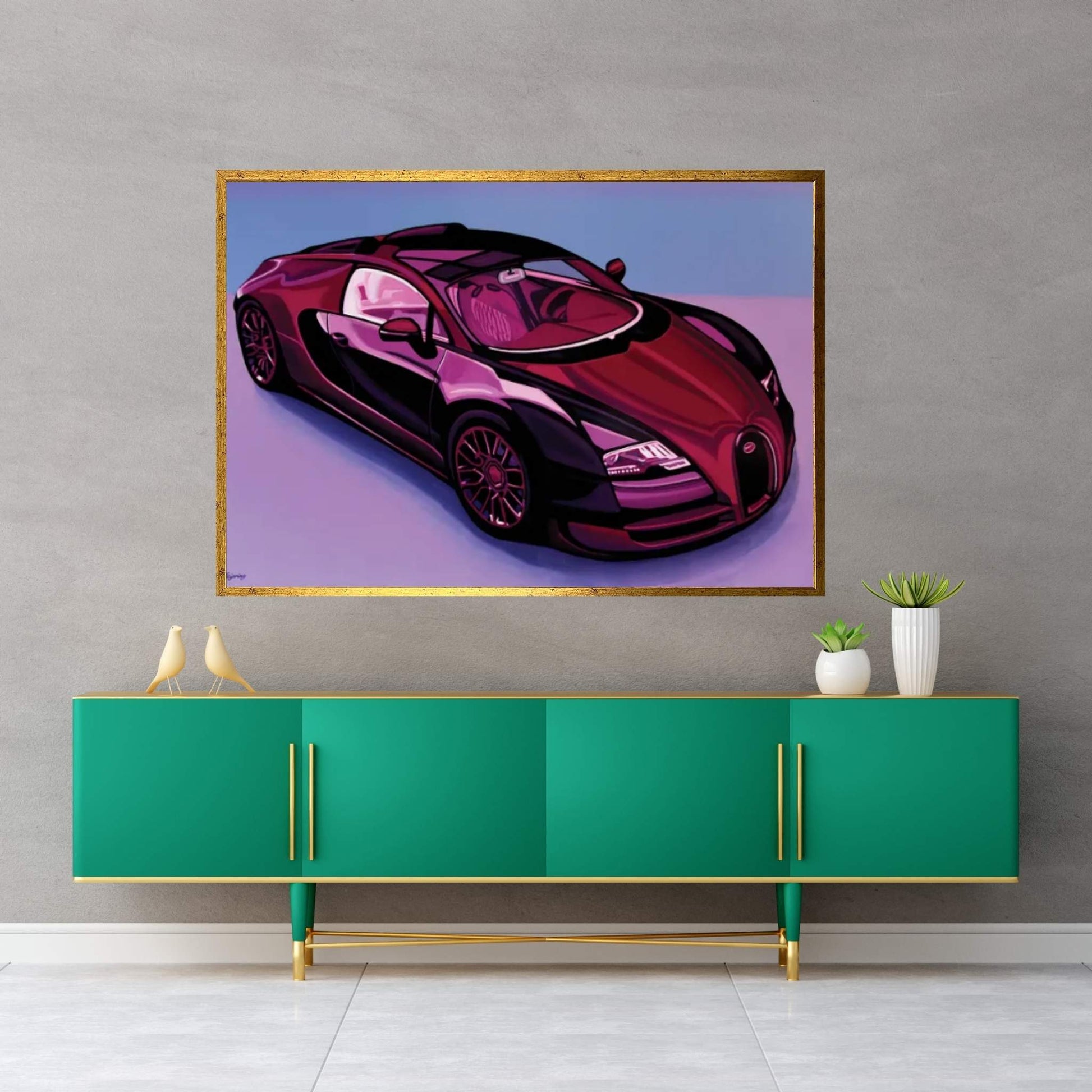 Bugatti Veyron 2005 Canvas Wall Art - Y Canvas
