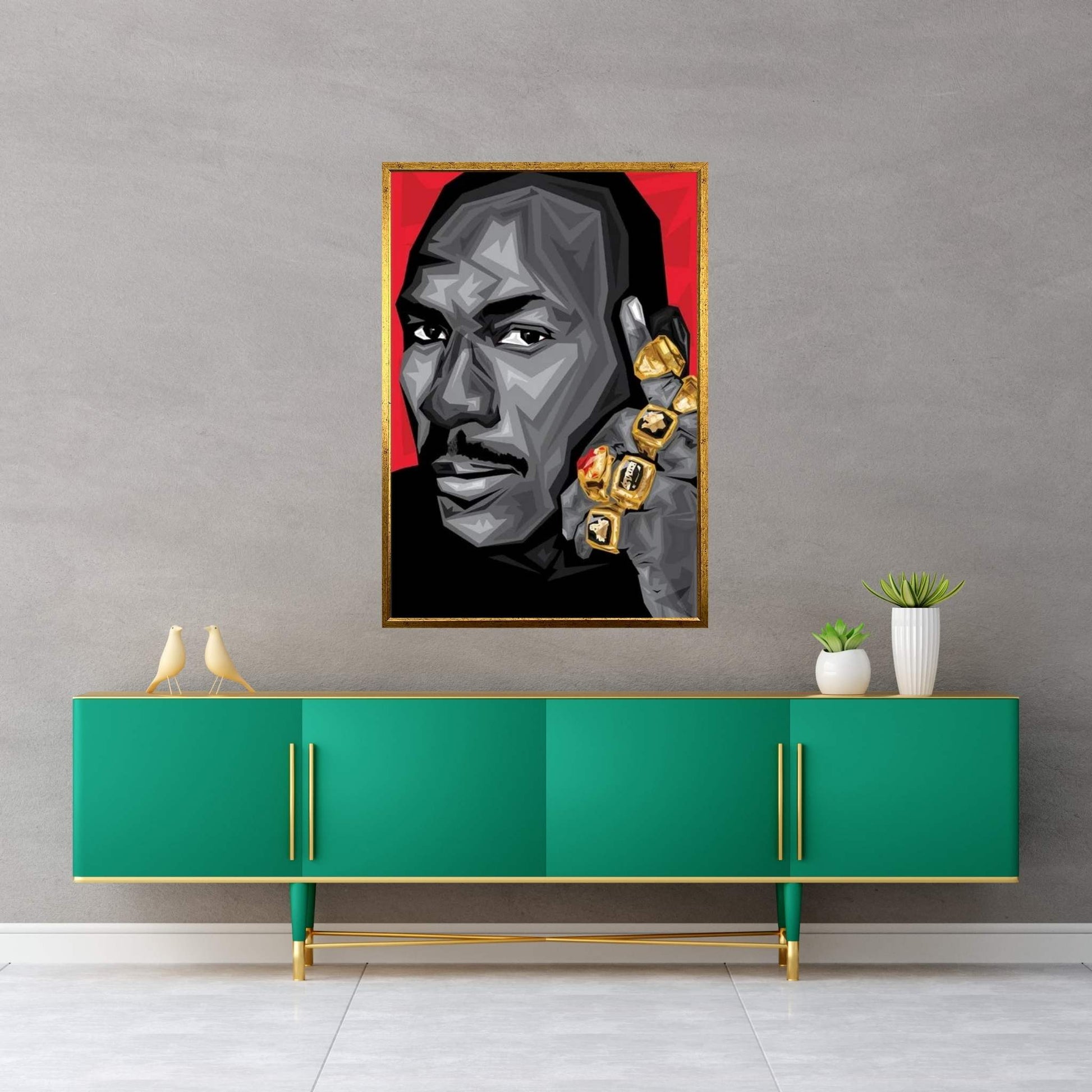 GOAT MJ Canvas Wall Art - Y Canvas