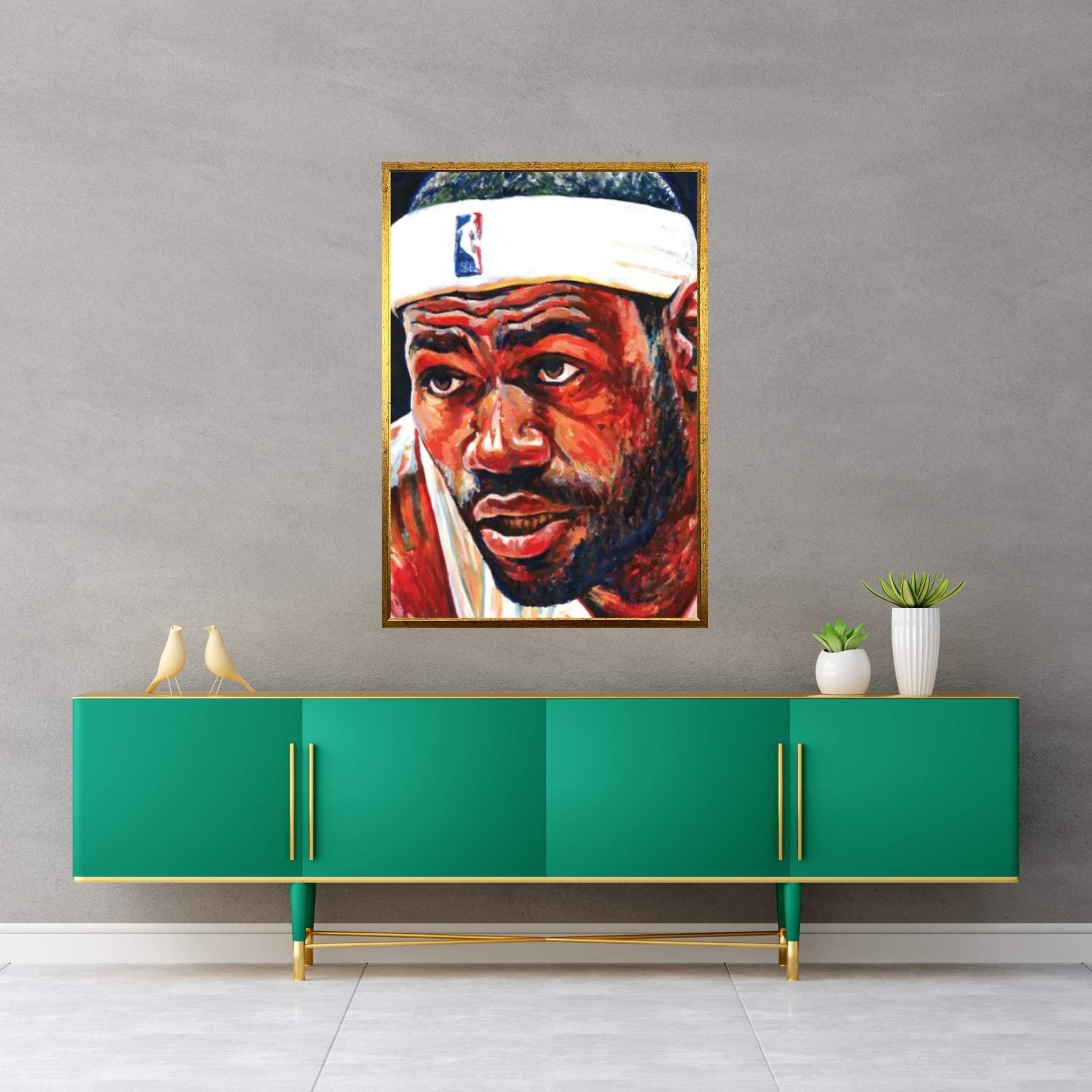 Lebron James Canvas Wall Art - Y Canvas