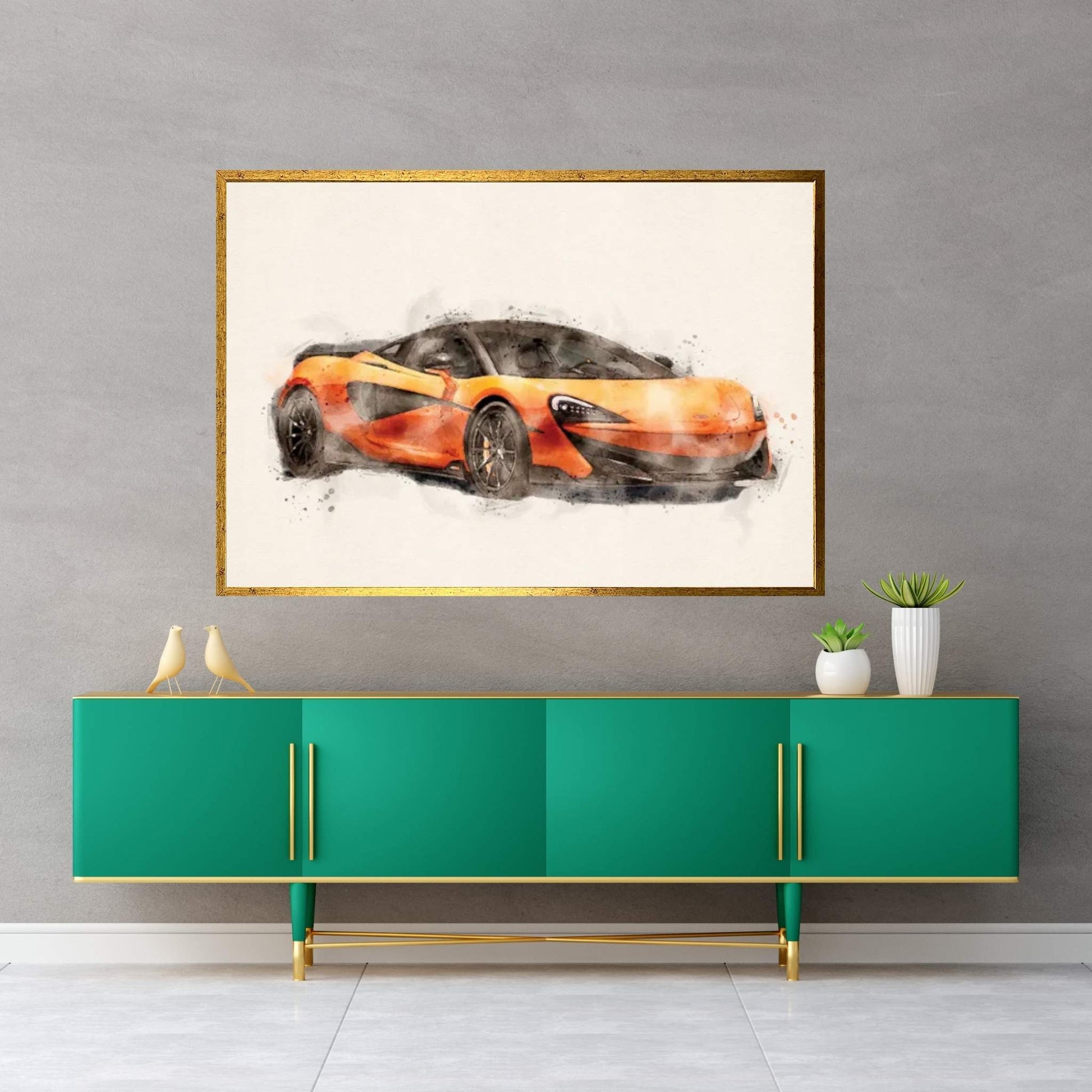 McLaren 600 Hp V II Canvas Wall Art - Y Canvas