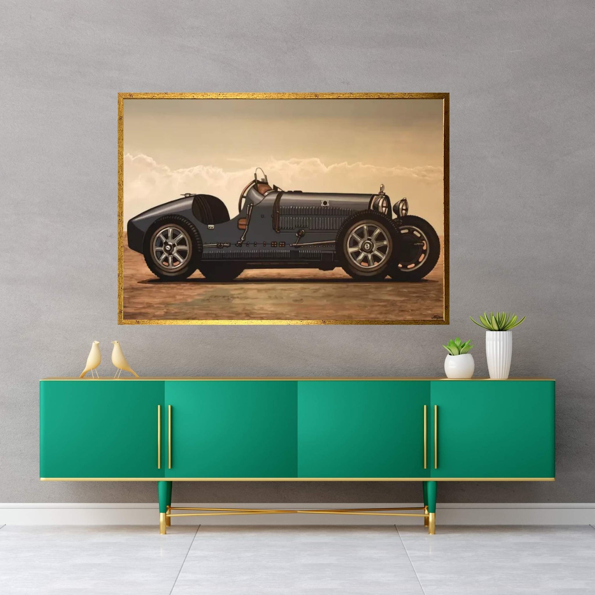 Bugatti Canvas Wall Art - Y Canvas