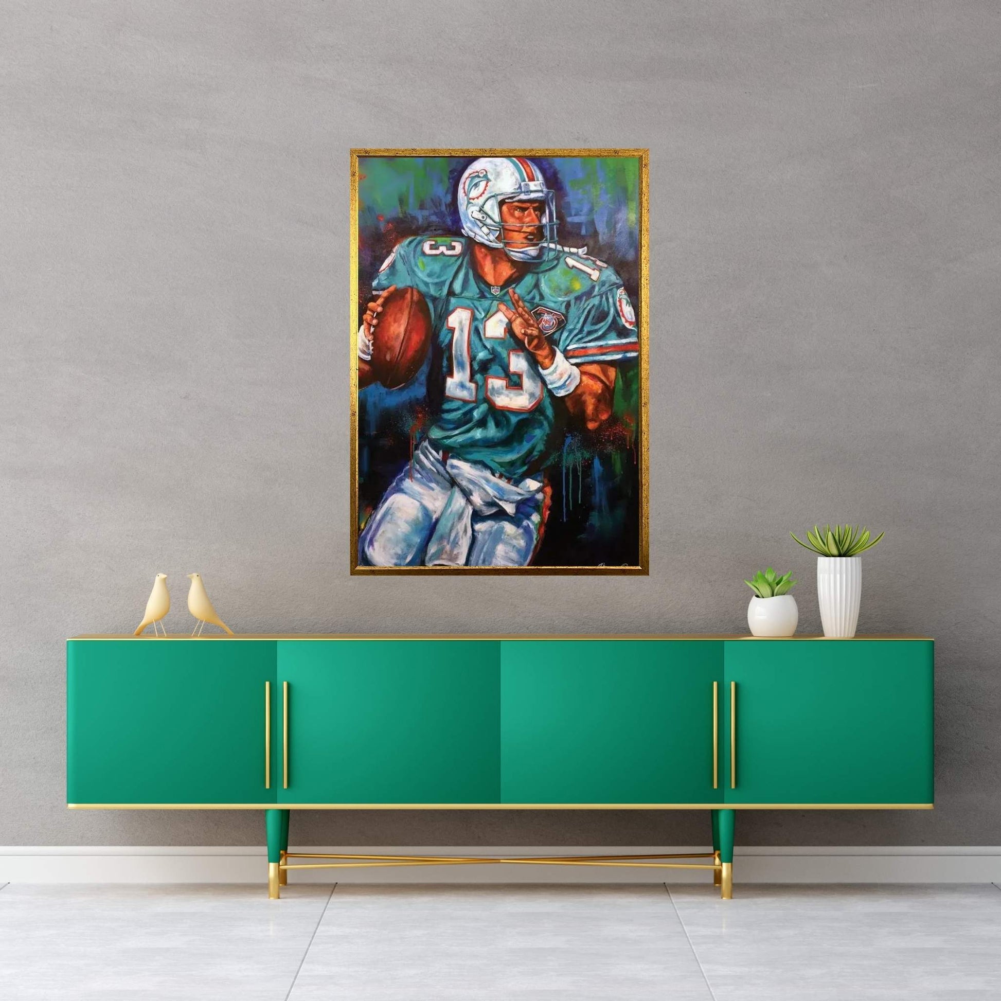 Dan Marino Canvas Wall Art - Y Canvas
