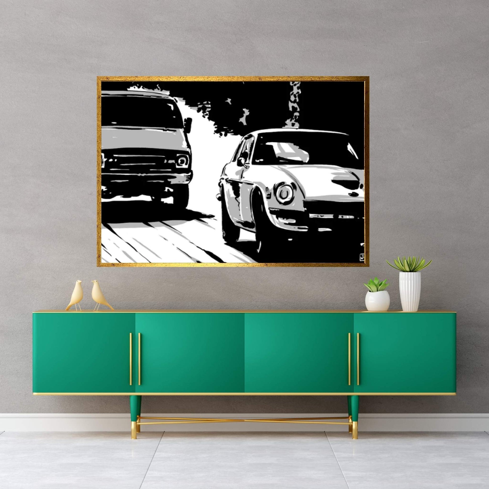 Driving II Canvas Wall Art - Y Canvas