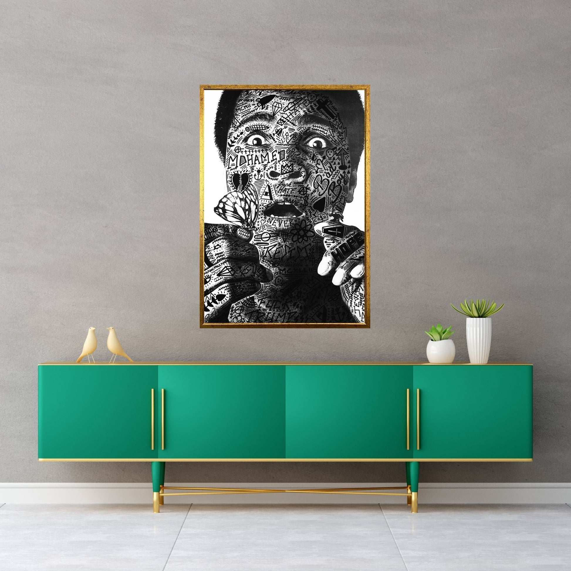 Mohamed Ali Canvas Wall Art - Y Canvas