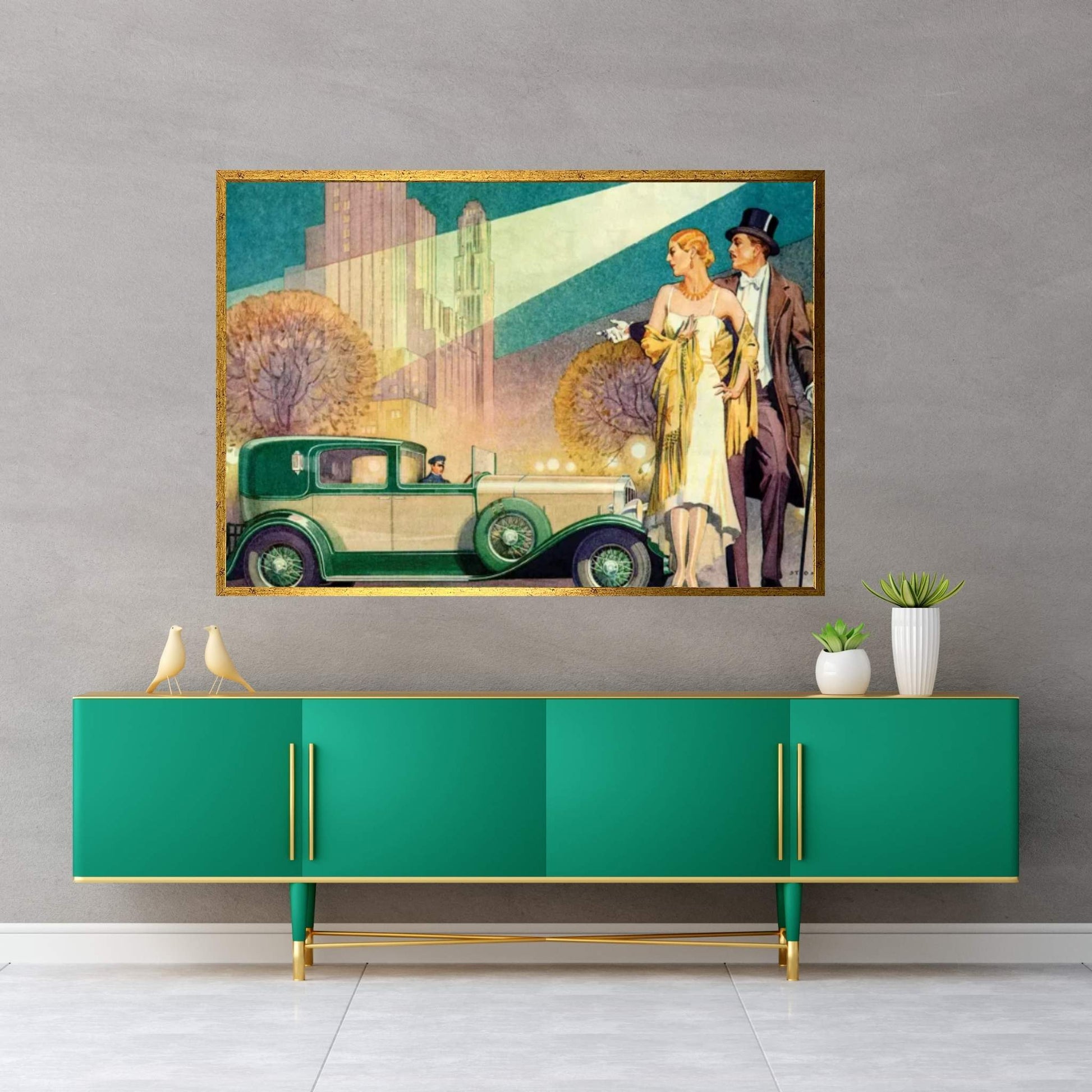 1929 Franklin Magazine Advert Detail Canvas Wall Art - Y Canvas