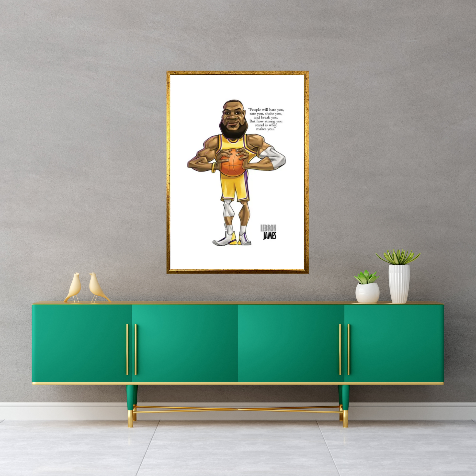 Lebron James Canvas Wall Art - Y Canvas