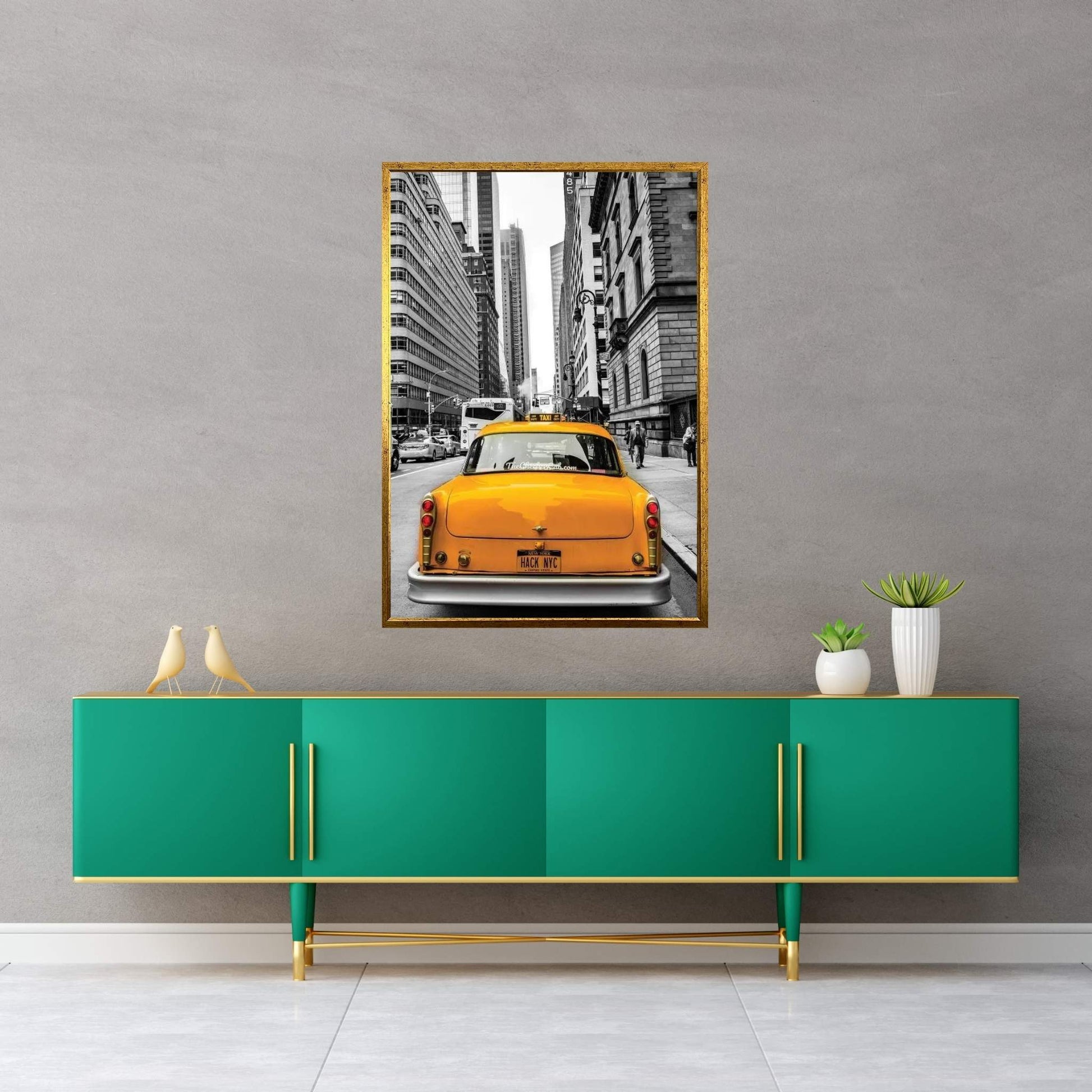 Checker In NYC Canvas Wall Art - Y Canvas