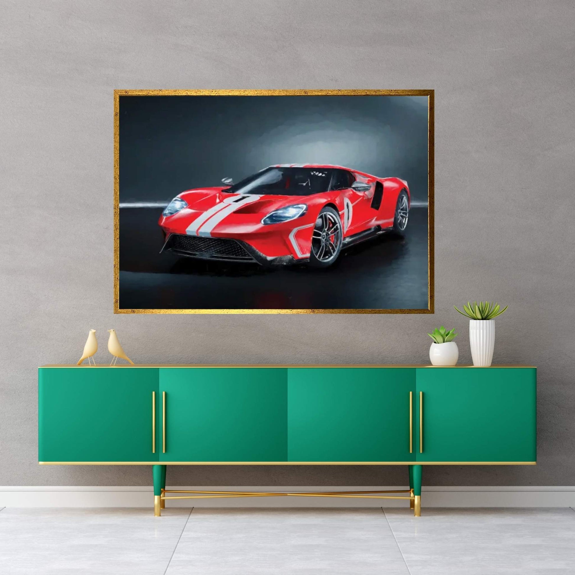 Ford Tuning GT II Canvas Wall Art - Y Canvas