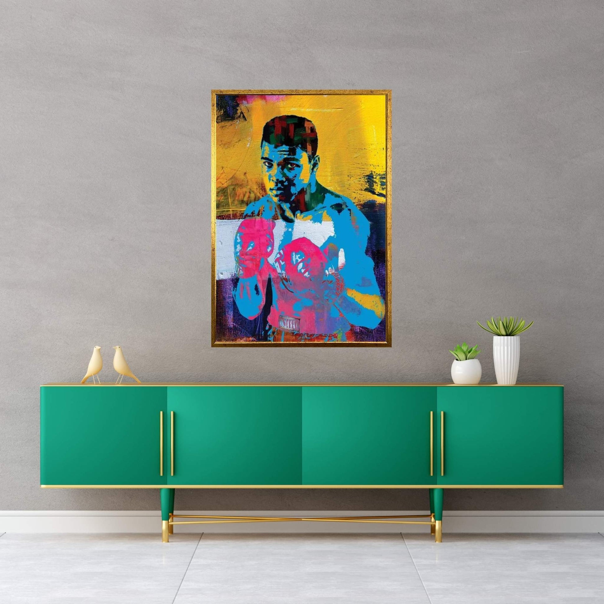 Mohammad Ali Canvas Wall Art - Y Canvas