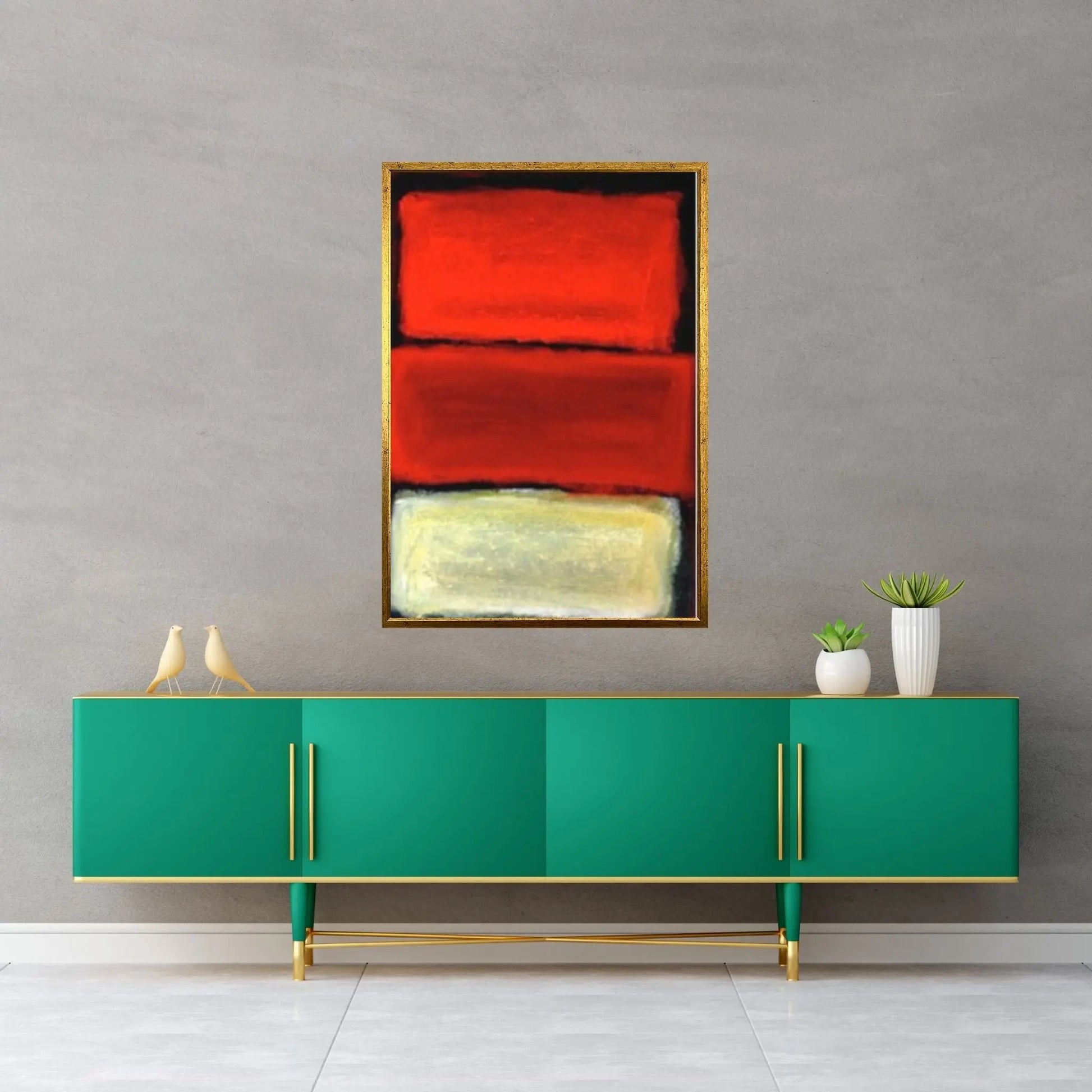 Mark Rothko Frame Canvas/Poster Art Reproduction, Rothko Reproduction - Y Canvas