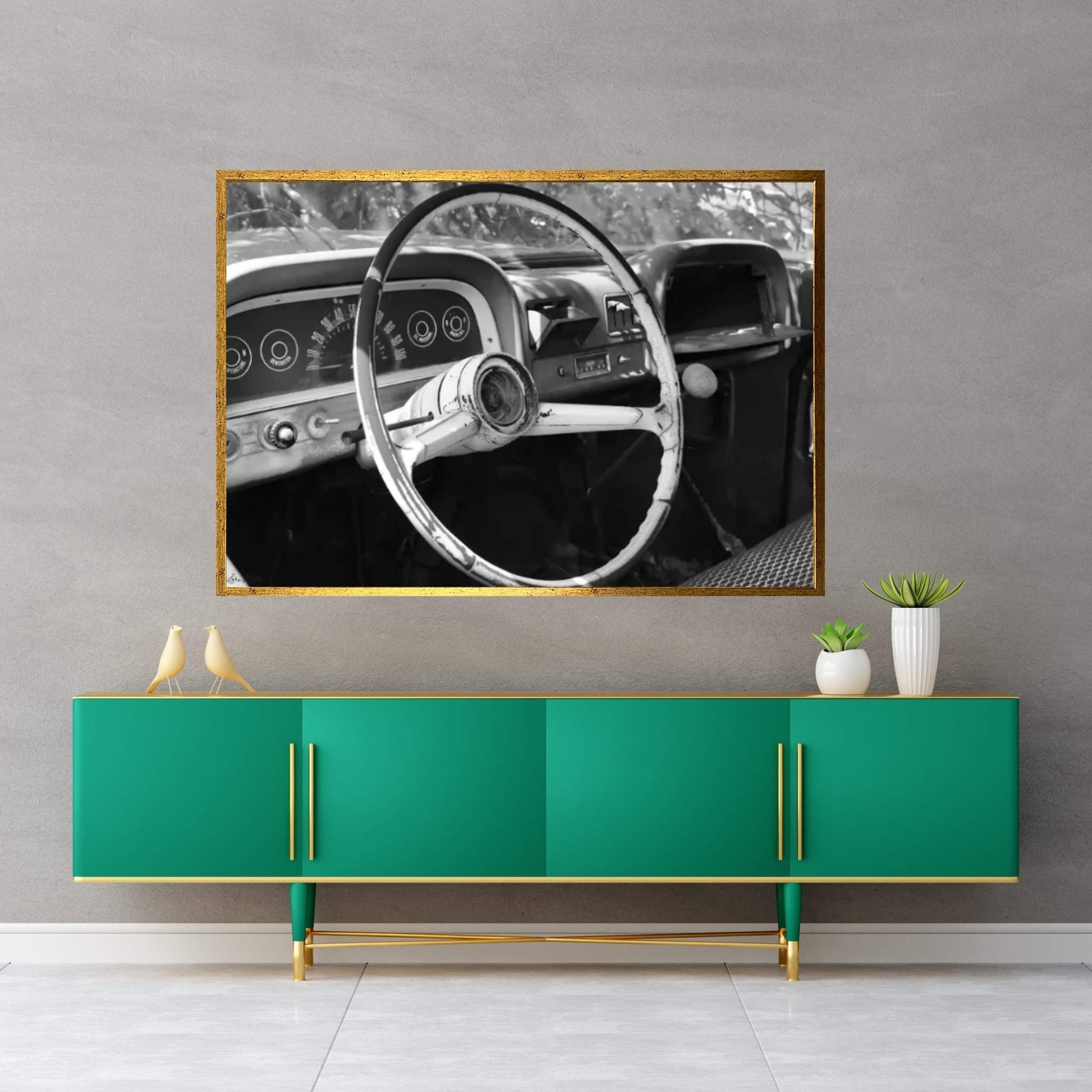 Chevy Steering Wheel Canvas Wall Art - Y Canvas