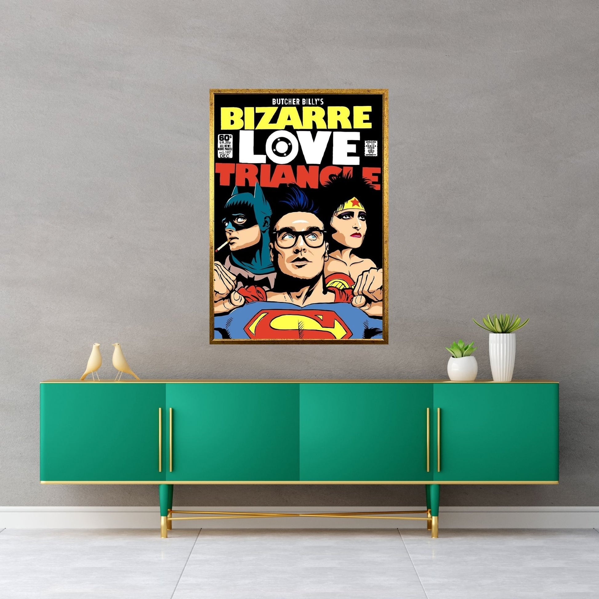 Bizarre Love Triangle - The Post-Punk Edition Canvas Wall Art - Y Canvas
