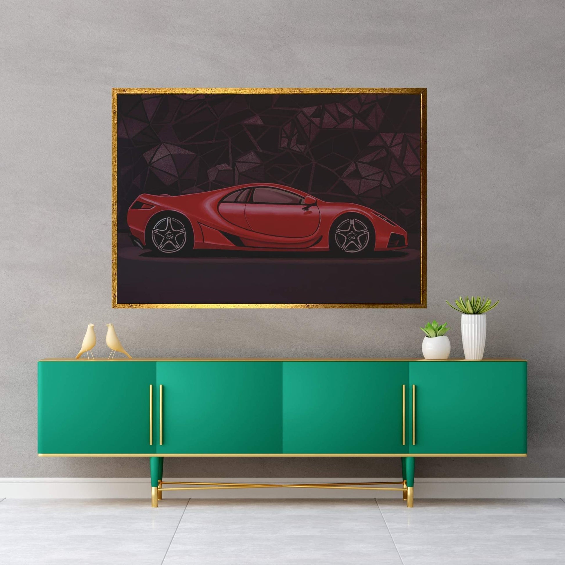 GTA Spano Car Canvas Wall Art - Y Canvas