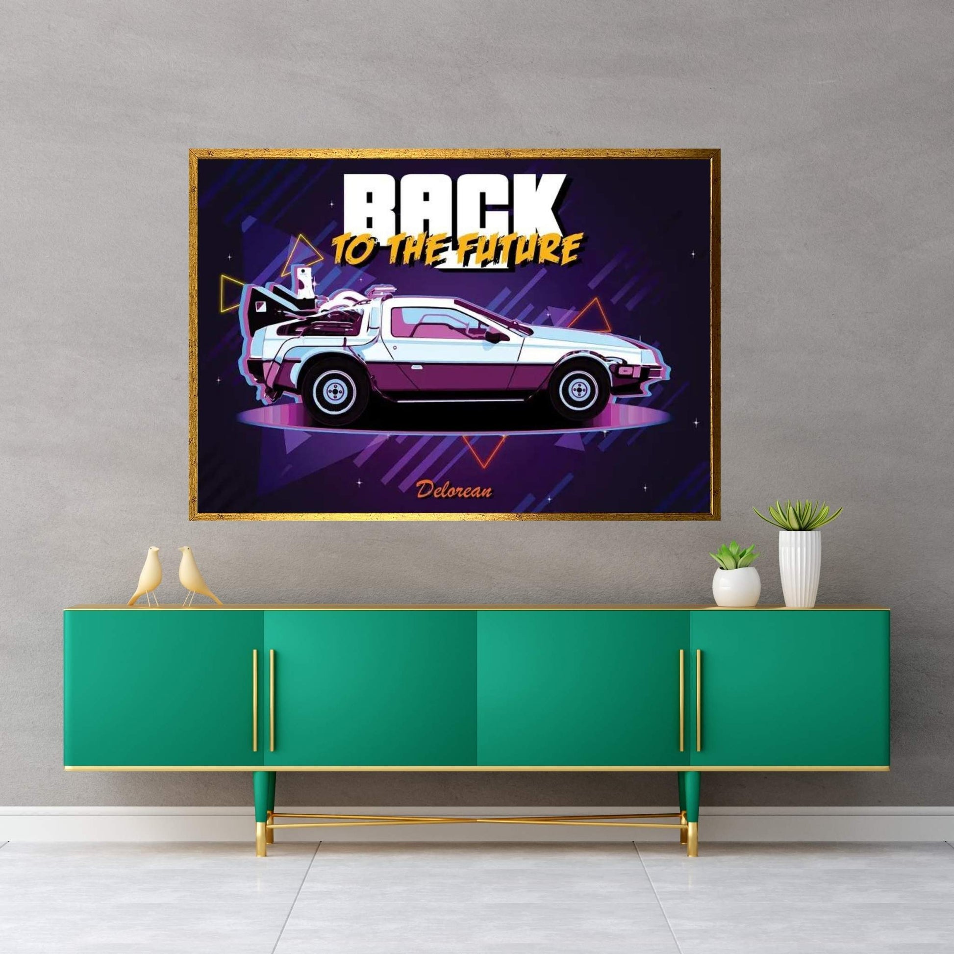 Dom Car Retro Canvas Wall Art - Y Canvas